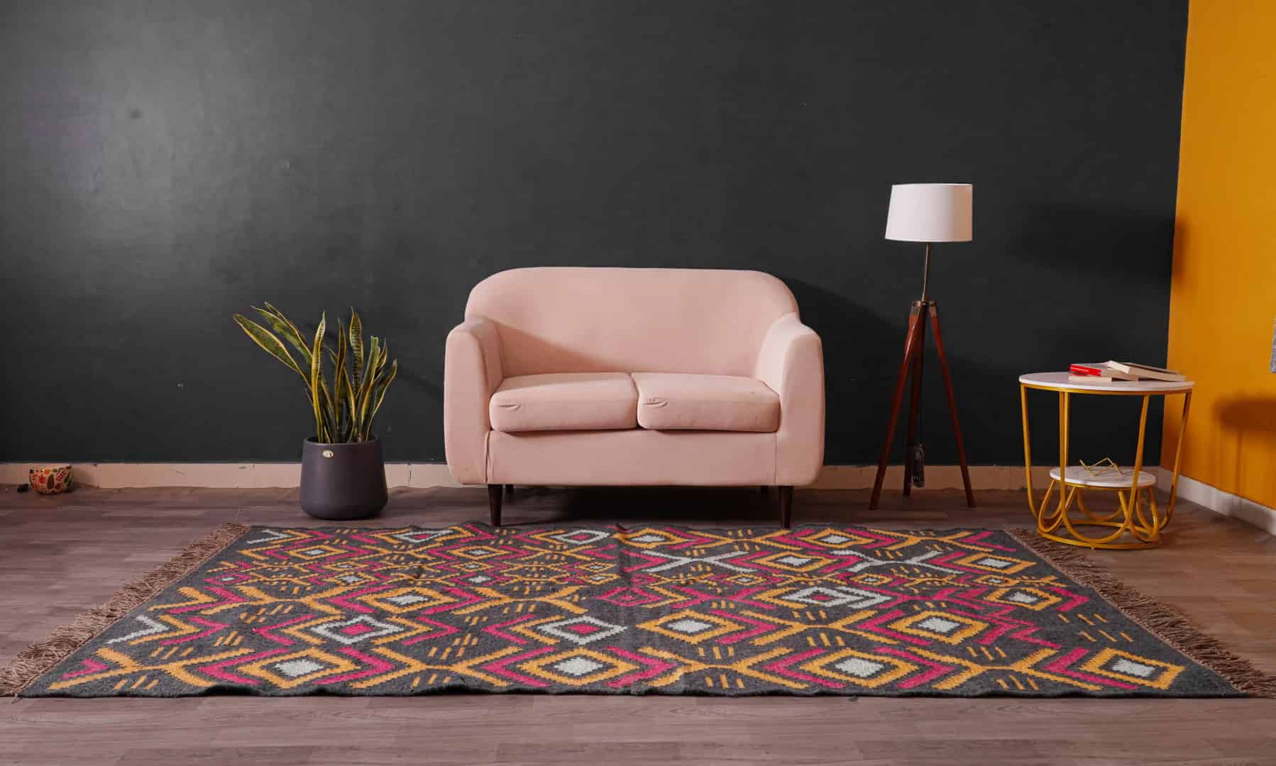 Handwoven Vintage Wool Jute Rugs For Home Decor Traditional Kilim Rug Vintage Jute Kilim Rug Oushak Area Rug Vintage Kilim Rugs Kilim Rug - Image 2