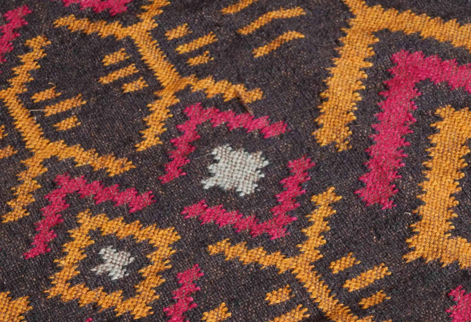 Handwoven Vintage Wool Jute Rugs For Home Decor Traditional Kilim Rug Vintage Jute Kilim Rug Oushak Area Rug Vintage Kilim Rugs Kilim Rug - Image 5