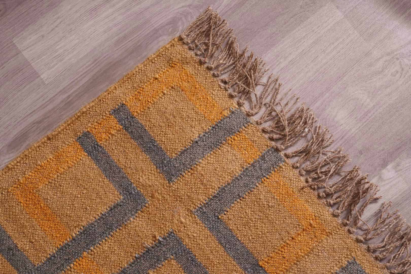 Vintage Wool Jute Rugs For Home Decor Traditional Kilim Rug Indian Rug Vintage Rug Oushak Rug Vintage Kilim Rugs Kilim Large Area Rug  - Image 7