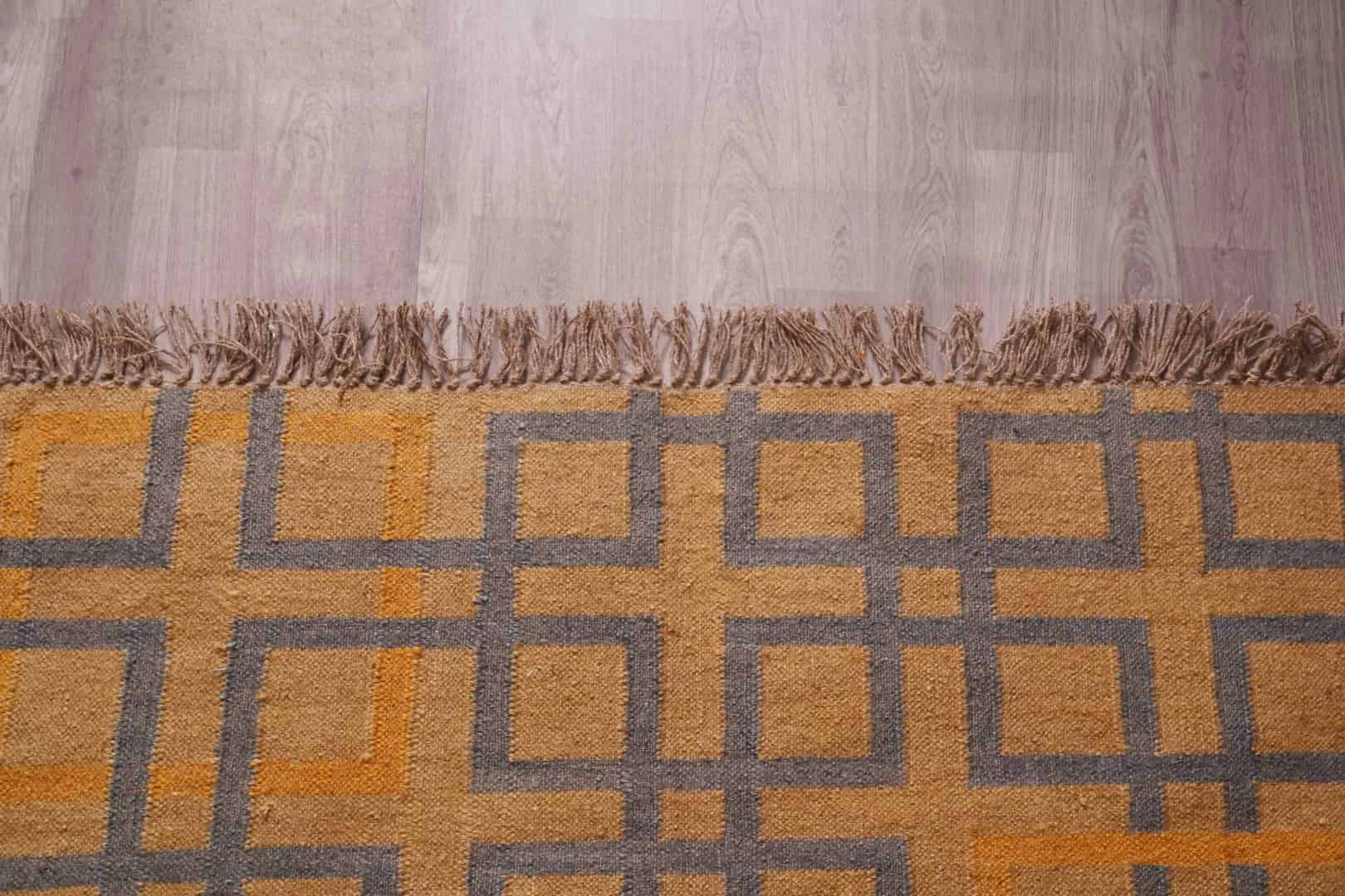 Vintage Wool Jute Rugs For Home Decor Traditional Kilim Rug Indian Rug Vintage Rug Oushak Rug Vintage Kilim Rugs Kilim Large Area Rug  - Image 8