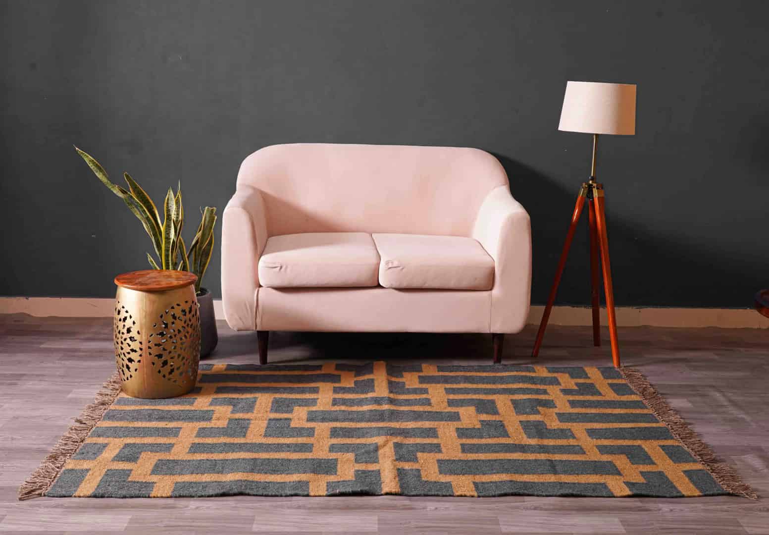 Custom Size Handwoven Black with Orange Design Wool Jute Vintage Kilim Rug Traditional Wool Kilim Rug With Fringes Decor Large Dhurrie - Image 2