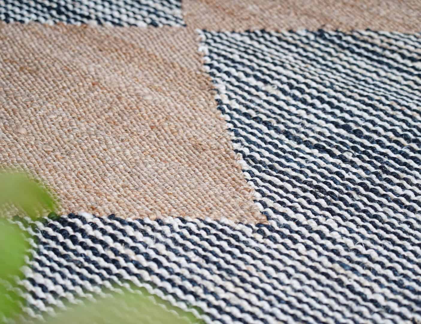 Indian Handwoven Natural Jute Hemp Runner Rug with White and Black Stripes Line Decor Rug For Living Room And Kitchen Decor Rug  - Image 7