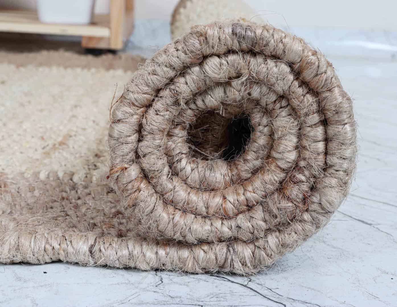 Hand Woven Off White Jute Hemp Stair Decor Runner Rug with Natural Border Large Dhurrie Rug Vintage Boho Decor Hemp Jute Dhurrie - Image 7