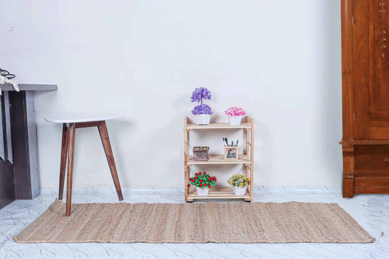 Large Area Handwoven Natural Jute Hemp Runner Rug for Home and Living Room Decor Boho Decor Rug Vintage Hemp Jute Dhurrie - Image 2