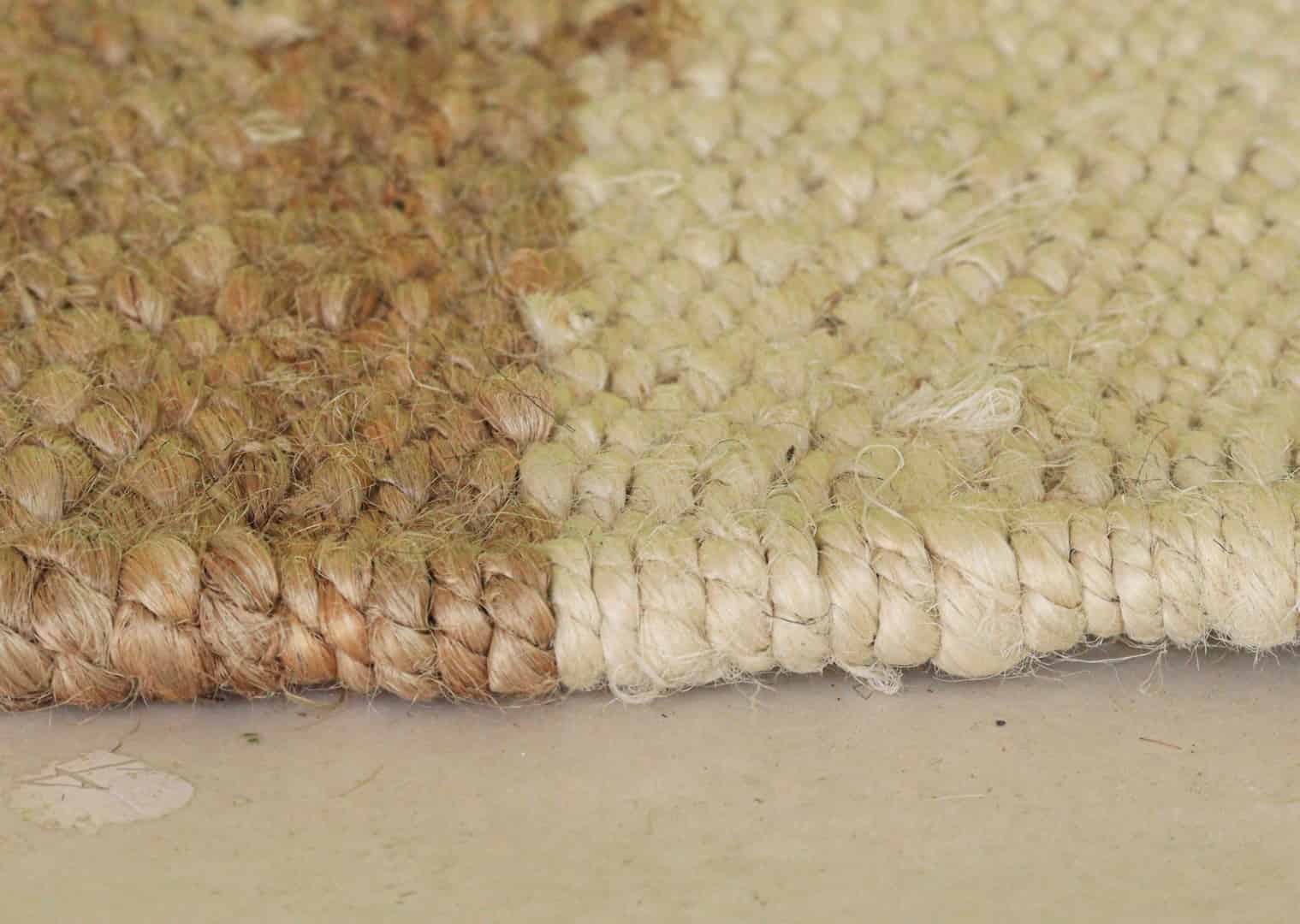 Indian Hand Loomed Hallway Beige Jute Hemp Runner Rug with White Stripes Line Decor Rug Living Room And Kitchen Decor Rug - Image 5