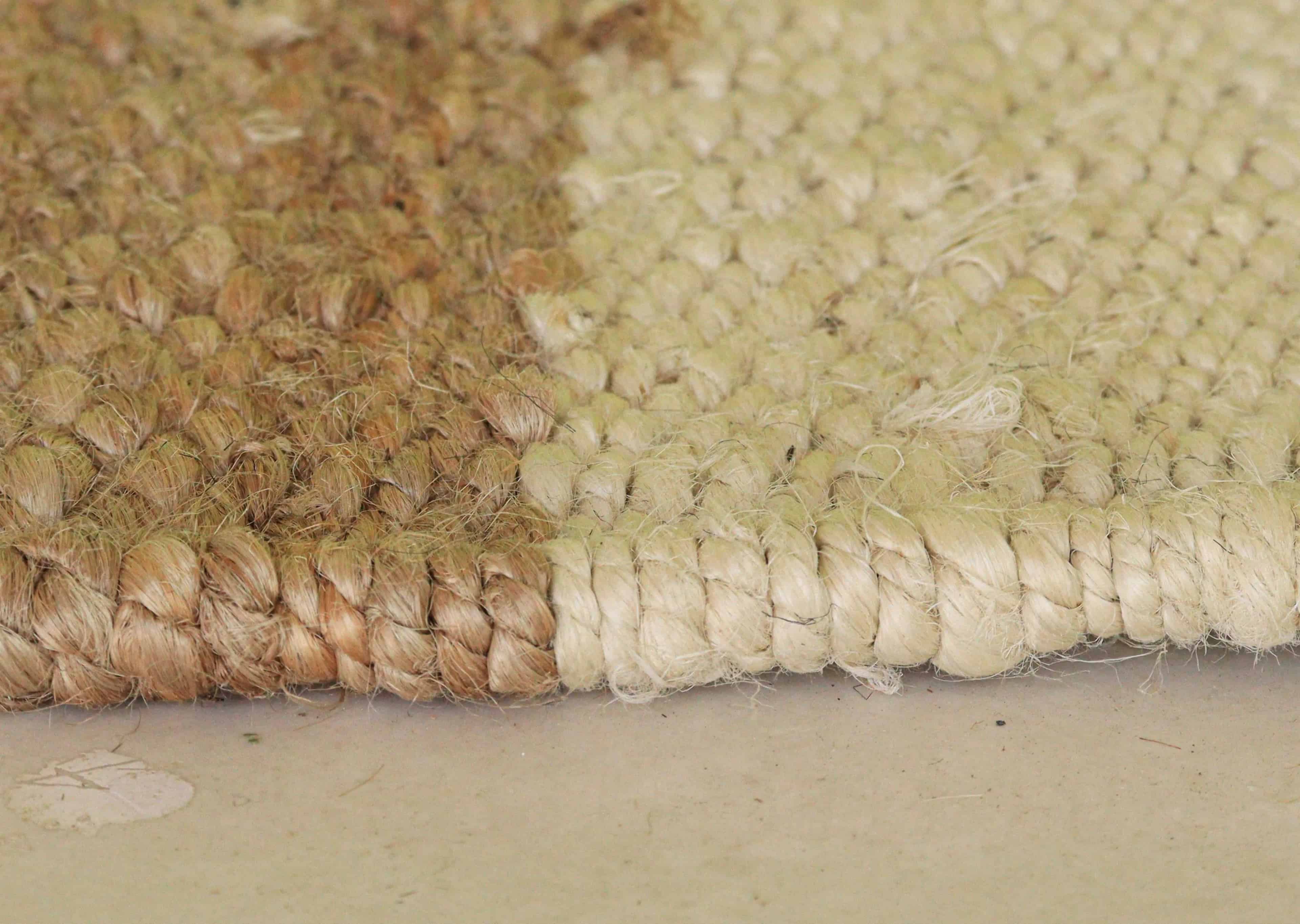 Indian Hand Loomed Hallway Beige Jute Hemp Runner Rug with White Stripes Line Decor Rug Living Room And Kitchen Decor Rug - Image 5