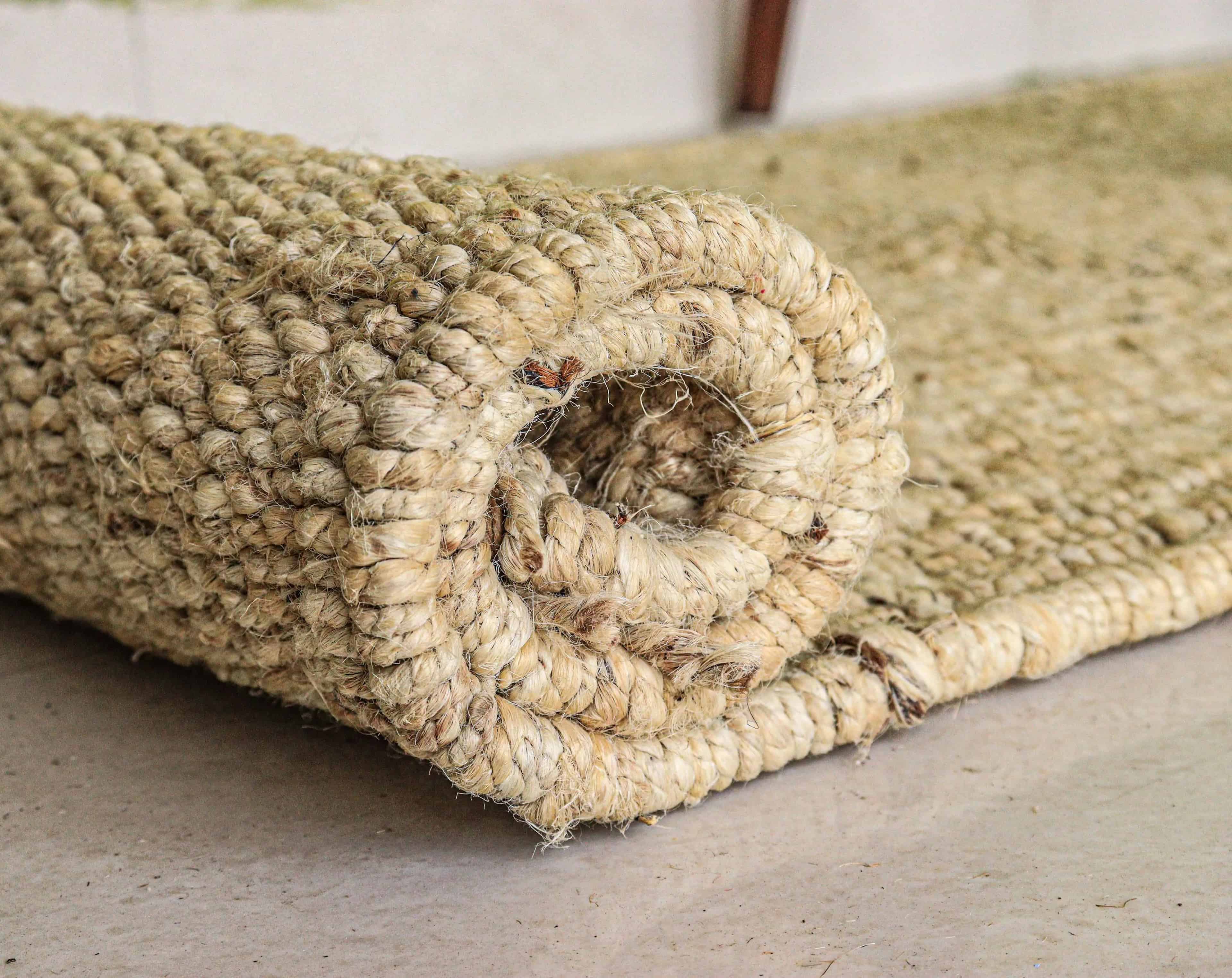 Off White Hand Loomed Jute Hemp Runner Rug with Fringes Decor Rug Large Area Runner Rug Doormat Bed side Runner Rug - Image 4