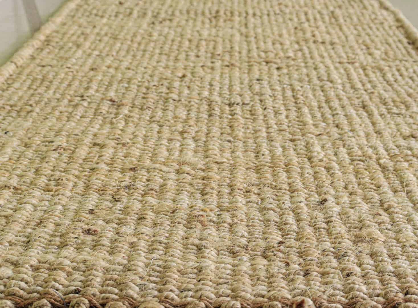 Off White Hand Loomed Jute Hemp Runner Rug with Fringes Decor Rug Large Area Runner Rug Doormat Bed side Runner Rug - Image 5