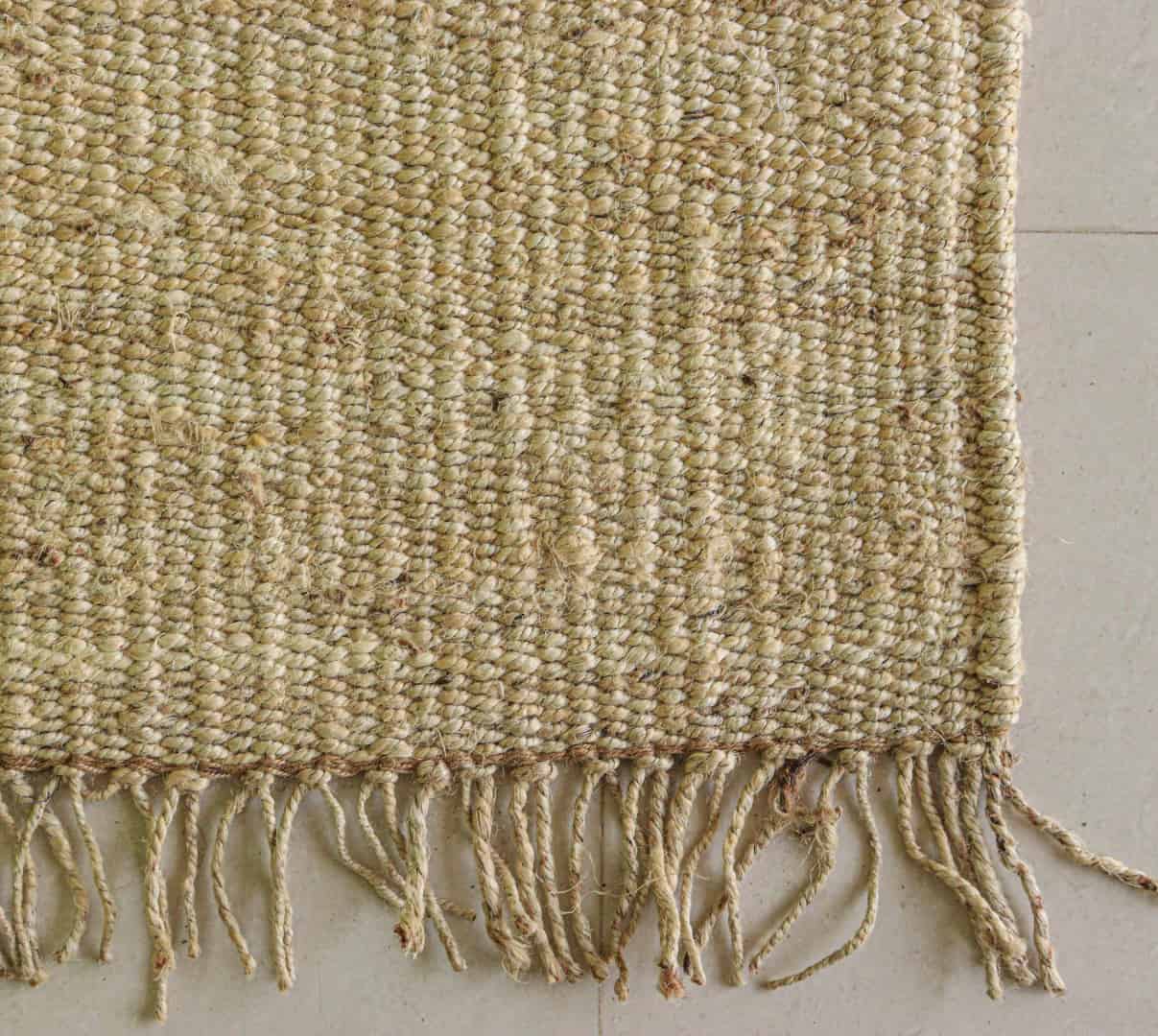 Off White Hand Loomed Jute Hemp Runner Rug with Fringes Decor Rug Large Area Runner Rug Doormat Bed side Runner Rug - Image 6