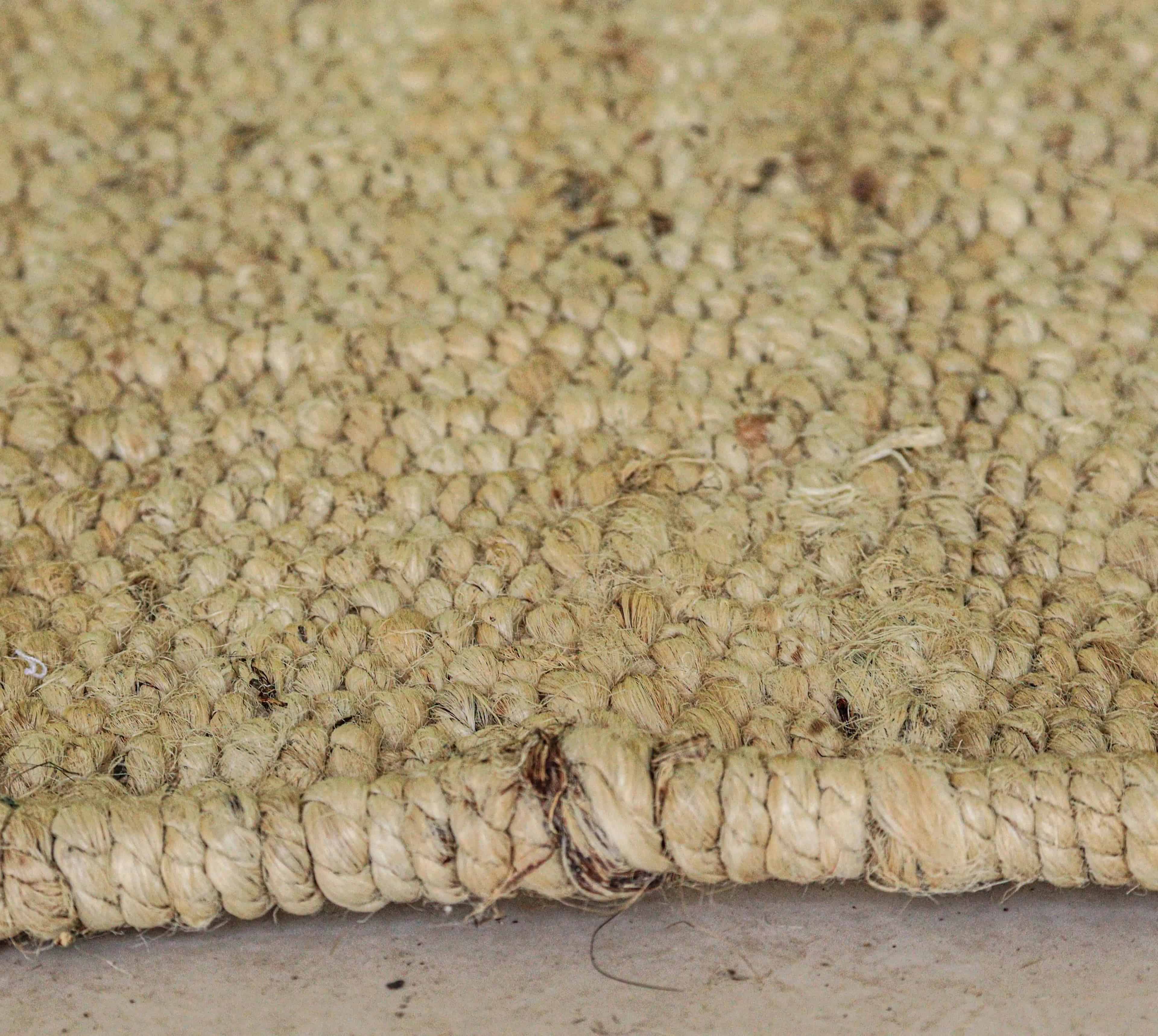 Off White Hand Loomed Jute Hemp Runner Rug with Fringes Decor Rug Large Area Runner Rug Doormat Bed side Runner Rug - Image 7