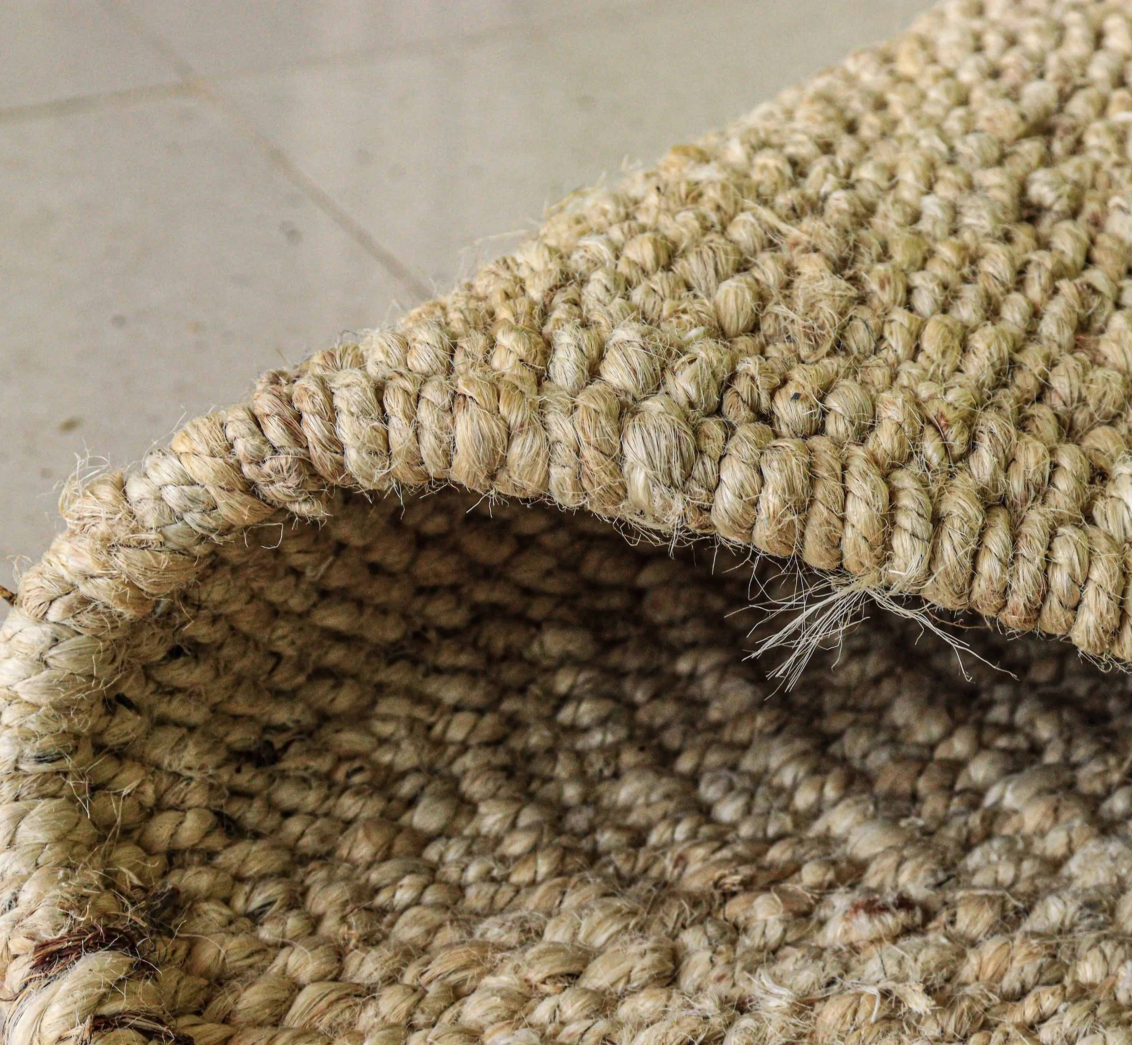 Off White Hand Loomed Jute Hemp Runner Rug with Fringes Decor Rug Large Area Runner Rug Doormat Bed side Runner Rug - Image 8