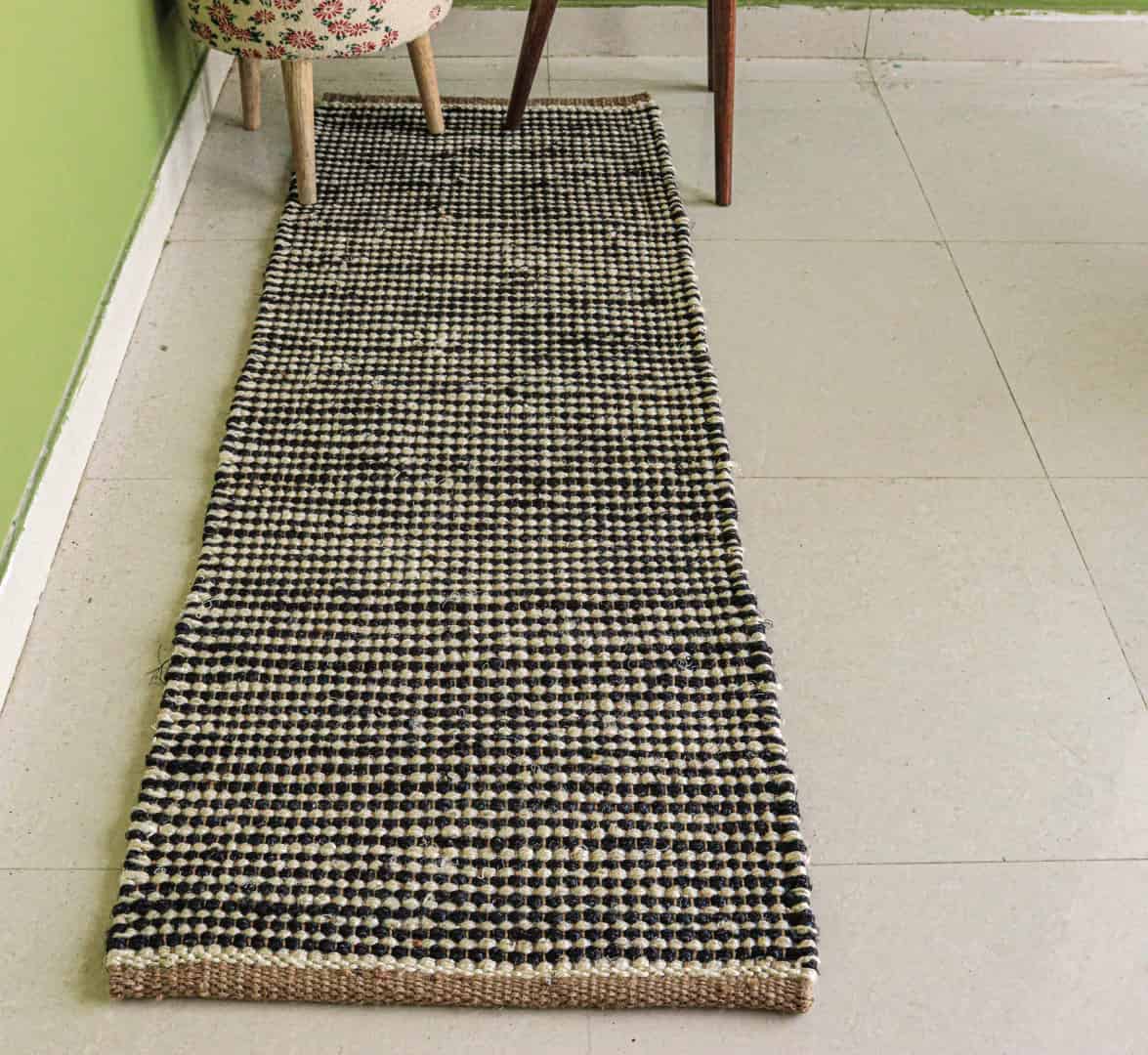 Indian Hand Loomed Multicolor Large Area Jute Hemp Runner Rug Living Home And Kitchen Decor Rug  - Image 2