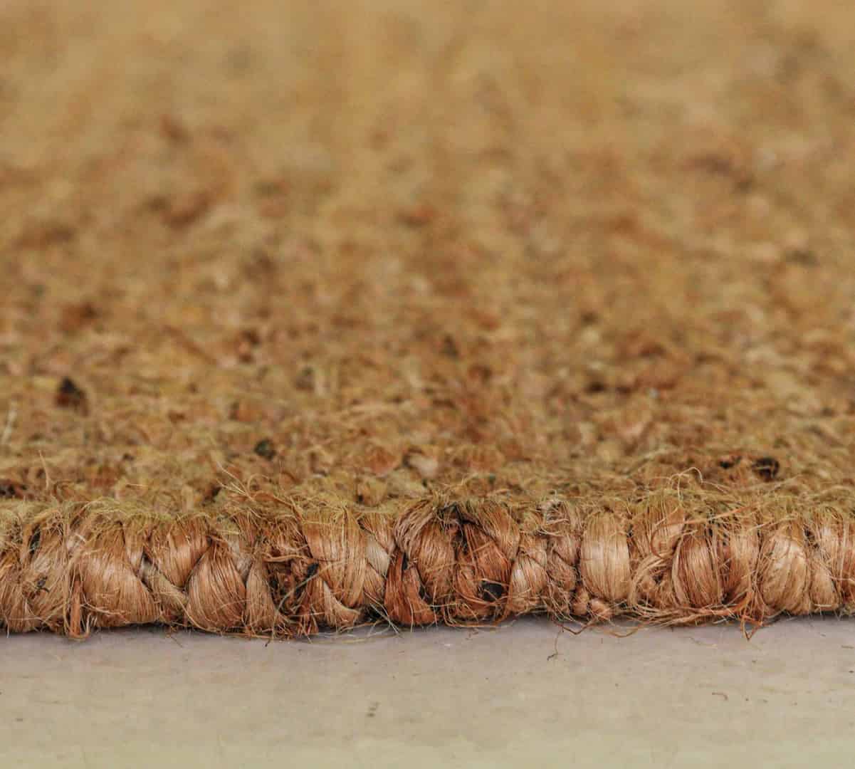 Beige Hemp Runner Jute Rug with Black Stripes Line Hand Loomed Bohemian Jute Hemp Runner Rug for Home Decor Vintage Hemp Jute Rug - Image 7