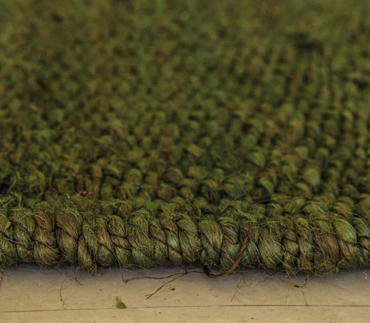 Indian Hand Woven Green Jute Hemp Runner Rug with Fringes Decor Large Area Runner Rug For Living Decor Rug Bohemian Hemp Jute Rug - Image 6