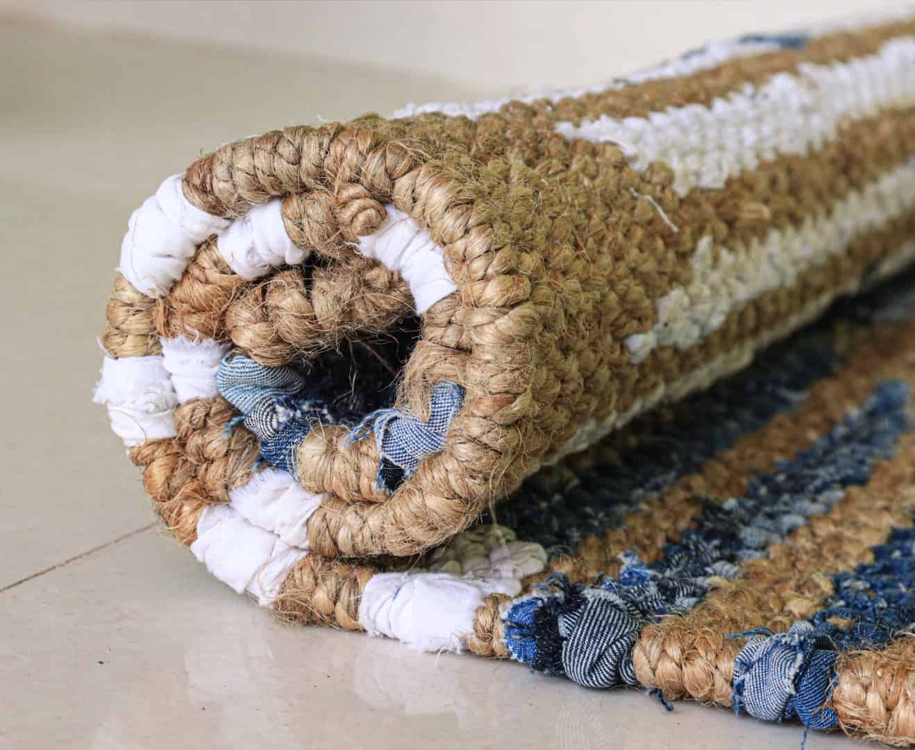 Indian Hand Loomed Multicolor Bohemian Jute Hemp Runner Rug for Bedroom Decor For Yoga Lovely Home Decor Hemp - Image 8