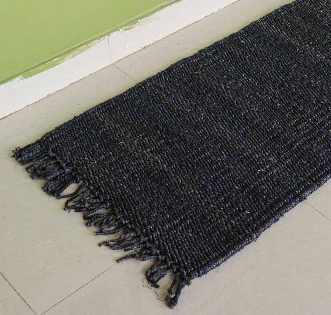 Hand loom Navy Blue Color Hemp Jute Runner Rug for Living Room Decor Vintage Home Decor Runner Rug - Image 3