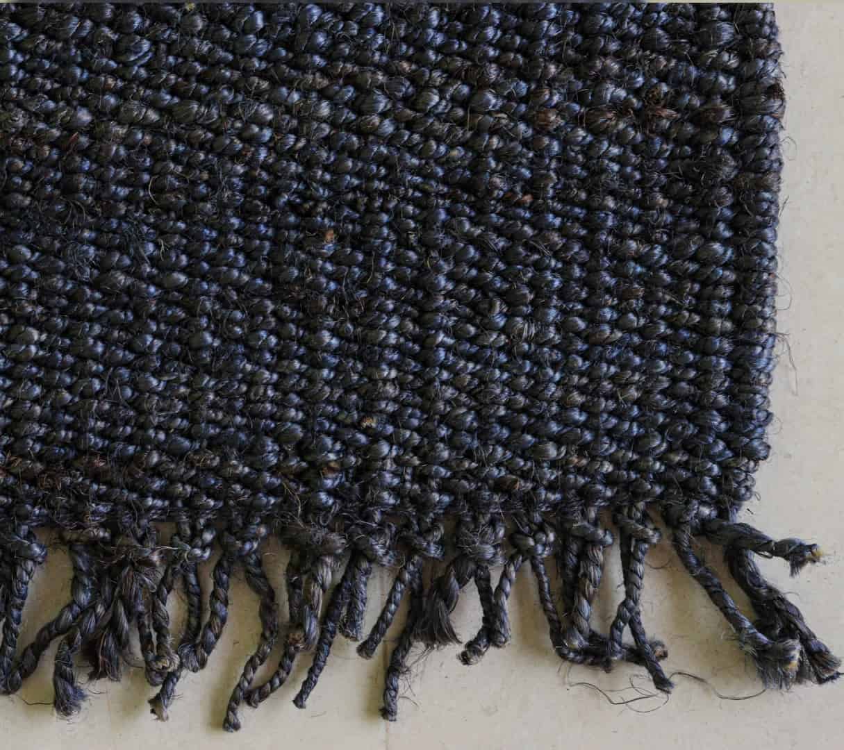 Hand loom Navy Blue Color Hemp Jute Runner Rug for Living Room Decor Vintage Home Decor Runner Rug - Image 5