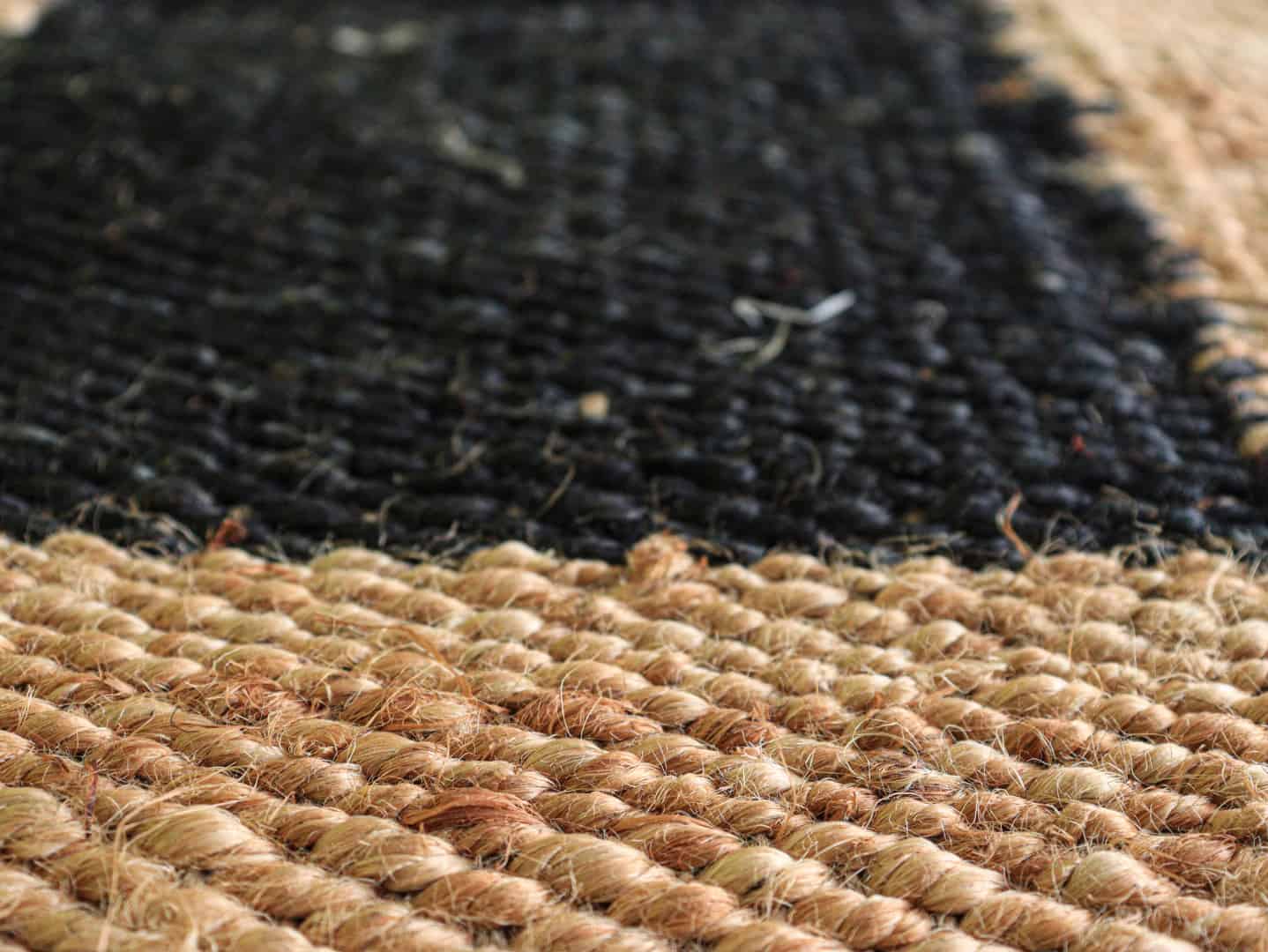 Custom Size Bohemian Handwoven Large Area Black Jute Hemp Runner Rug With Beige Border Rug Large Area Decor Runner Rug - Image 4