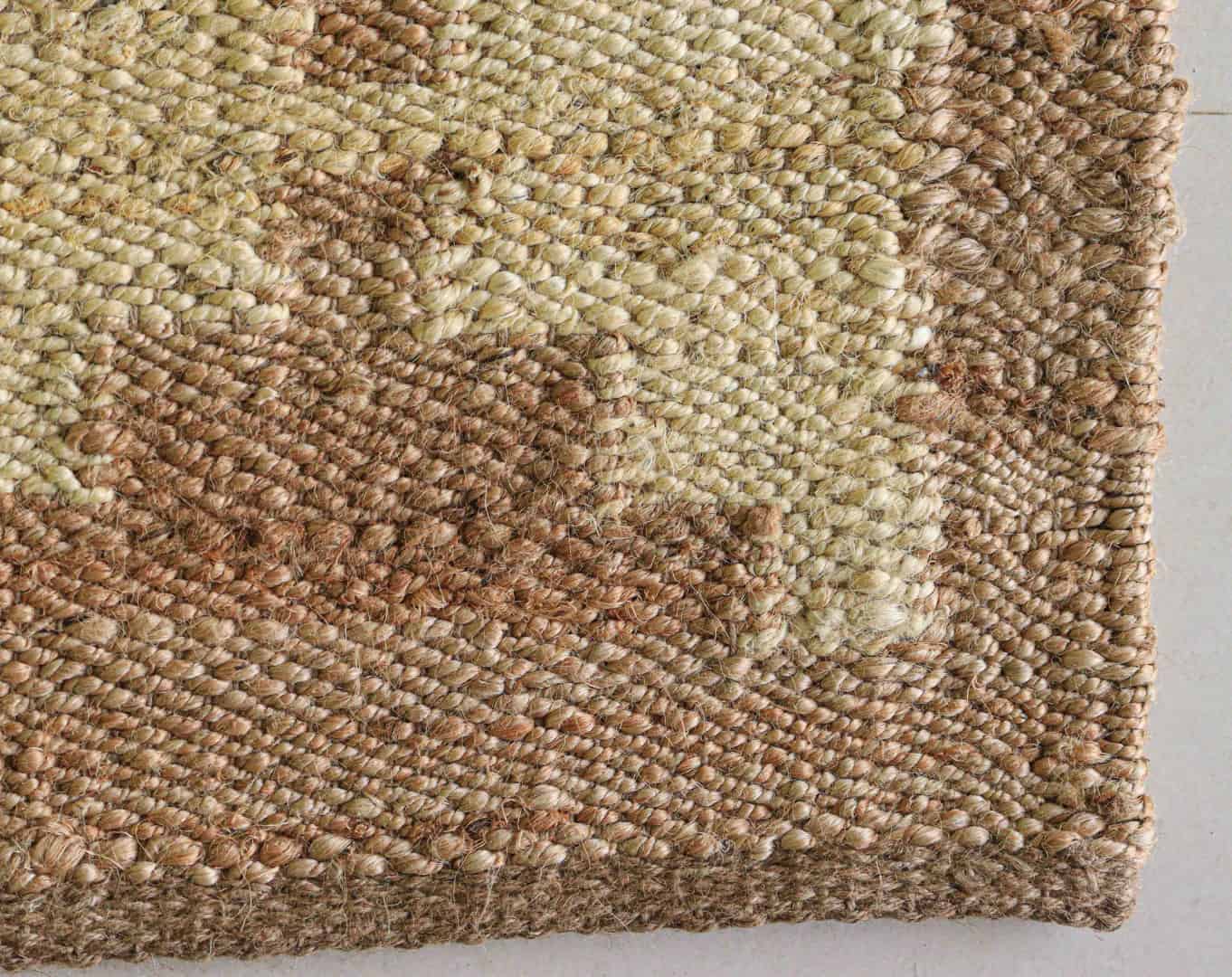 Indian Handmade Bohemian Natural Jute Hemp Runner Rug with Off White Design Gallery Decor Runner Rug  - Image 4