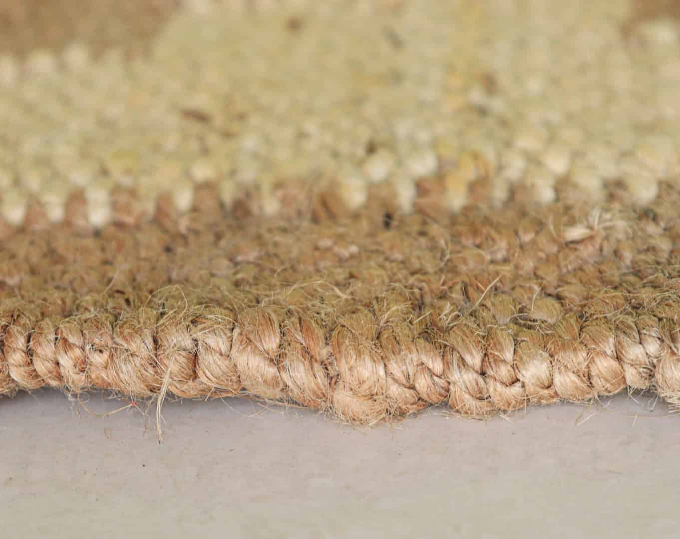 Indian Handmade Bohemian Natural Jute Hemp Runner Rug with Off White Design Gallery Decor Runner Rug  - Image 5