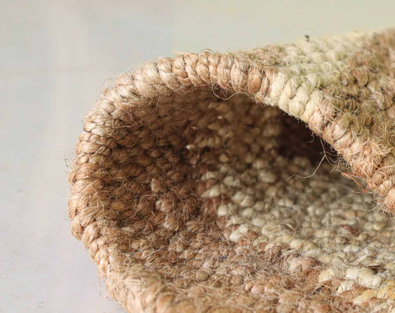 Indian Handmade Bohemian Natural Jute Hemp Runner Rug with Off White Design Gallery Decor Runner Rug  - Image 6