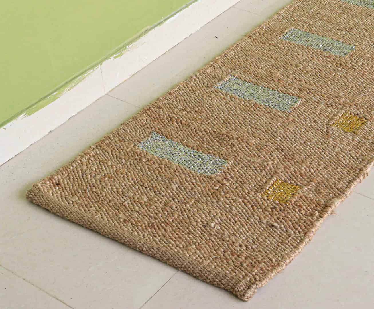 Custom Size Handwoven Large Area Multicolor Jute Hemp Stair Runner Rug Traditional Hemp Runner Jute Rug Gallery Runner Area Rug - Image 3