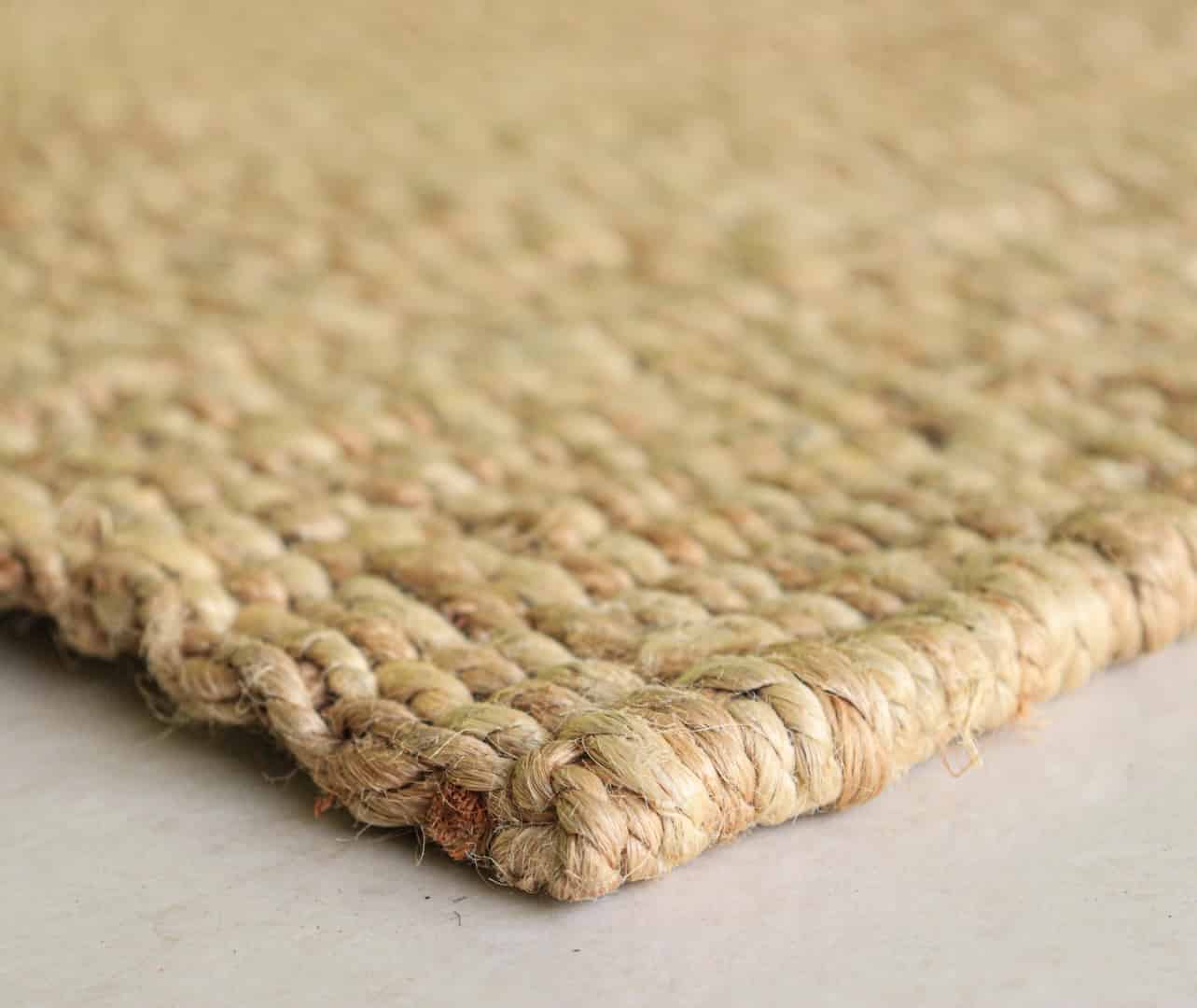 Beige Hemp Jute Rug Handwoven Jute Hemp Runner Rug for Living Room Decor Vintage Large Runner Dhurrie Rug  - Image 6