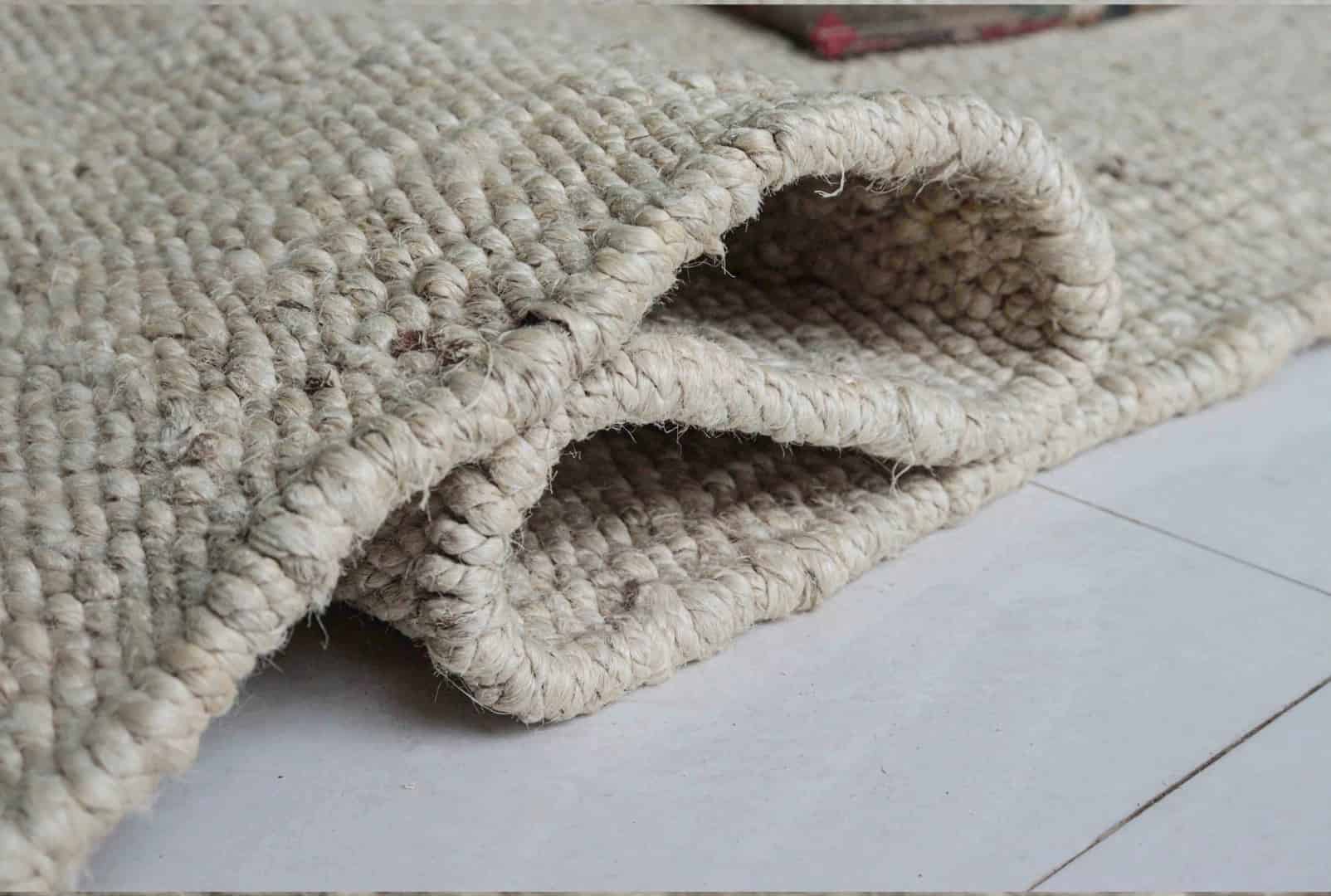 Off White Handmade Boho Decor Jute Hemp Rug Custom Size Hallway Carpet Traditional Hemp Large Dhurrie Rug Living Room Area Rug  - Image 5