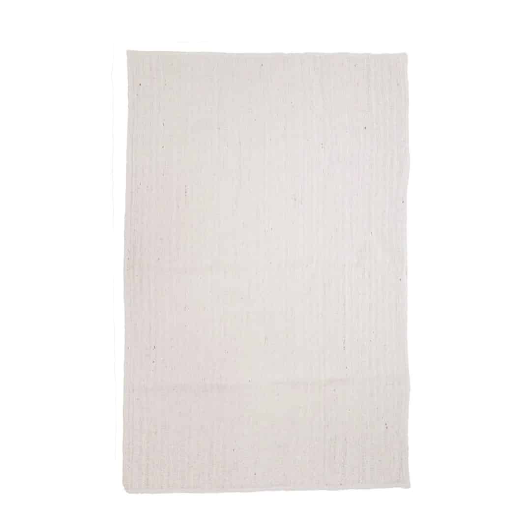 Hand Braide Retangle Jute Rug White color For Living Room Area Rug  - Image 1