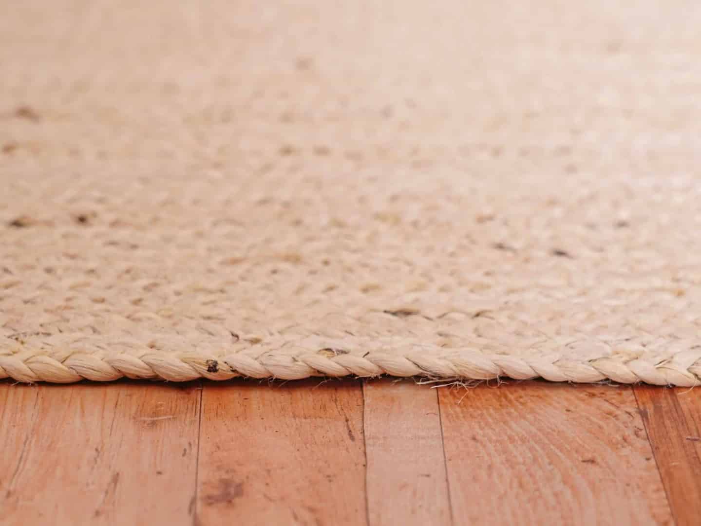 Hand Braide Retangle Jute Rug White color For Living Room Area Rug  - Image 9