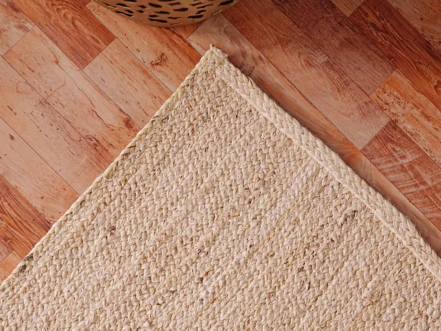 Hand Braide Retangle Jute Rug White color For Living Room Area Rug  - Image 11
