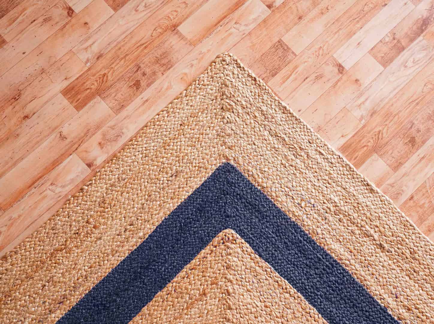 Large Area Hand Braided Bohemian Natural Jute Rectangle Rug with Multicolor Border - Image 4