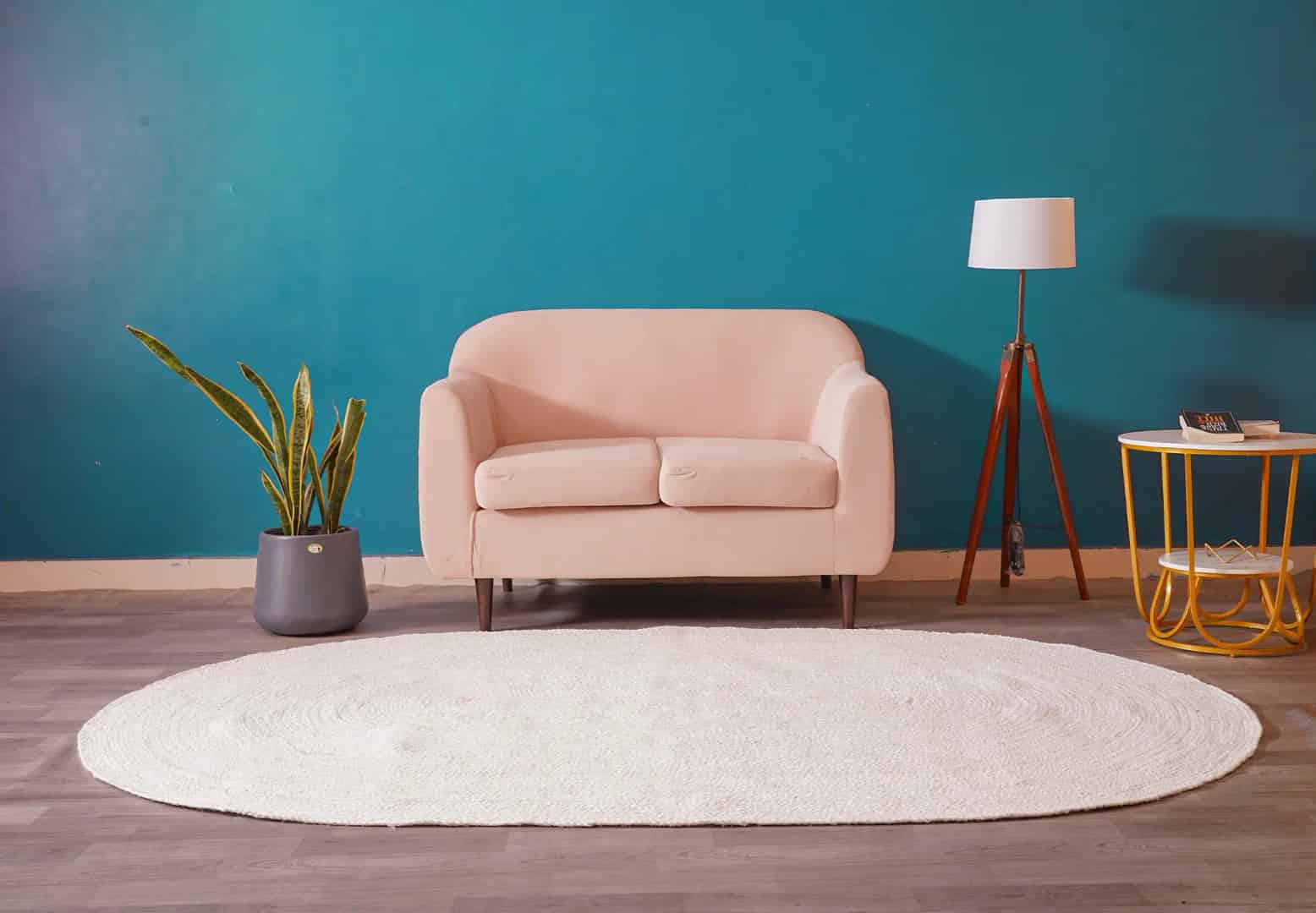 Handmade Braided Bohemian Custom Color Large Area Oval Jute Rug - Image 3