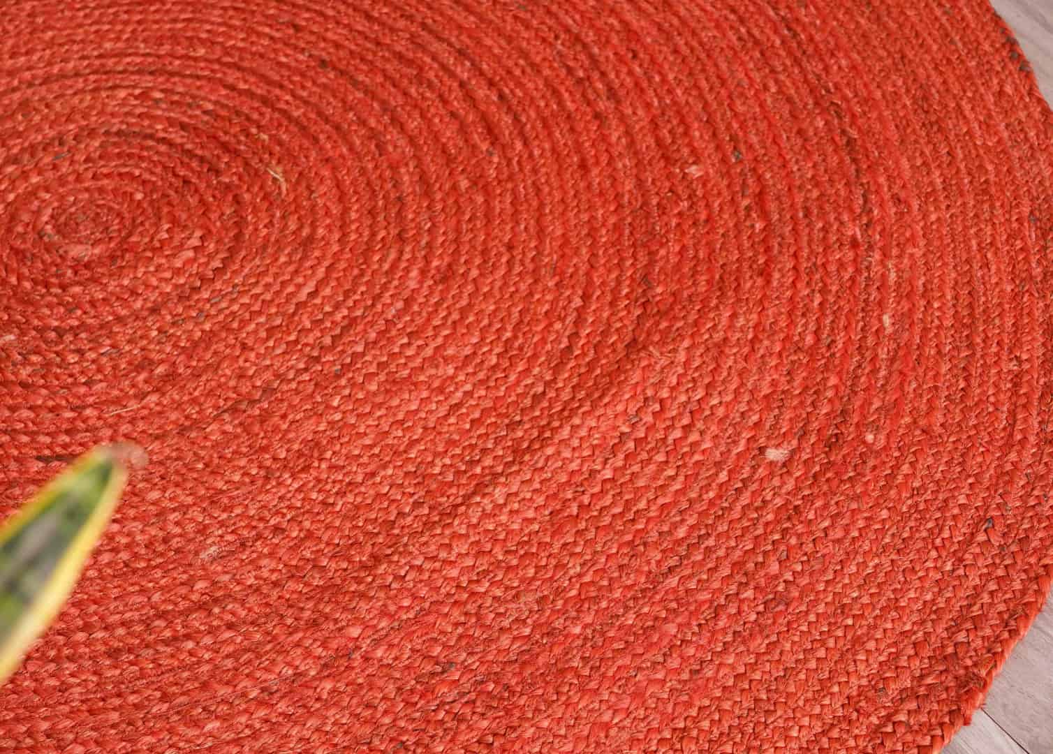 Indian Traditional Design Vintage Area Custom Color Bohemian Jute Oval Rug - Image 5