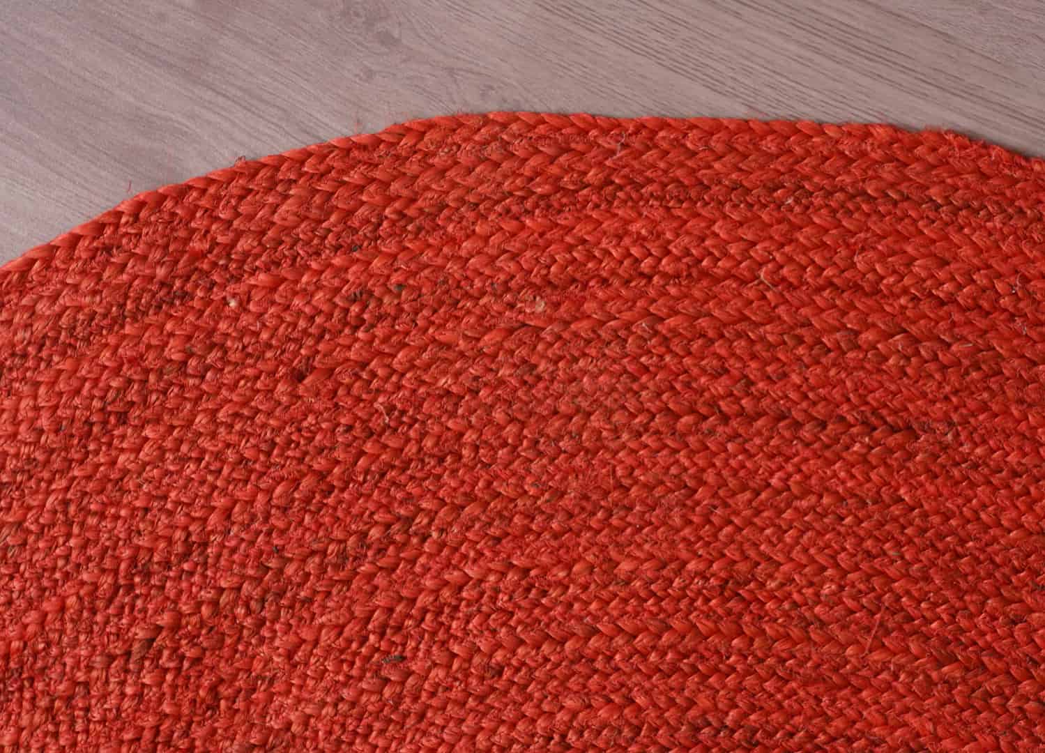 Indian Traditional Design Vintage Area Custom Color Bohemian Jute Oval Rug - Image 7