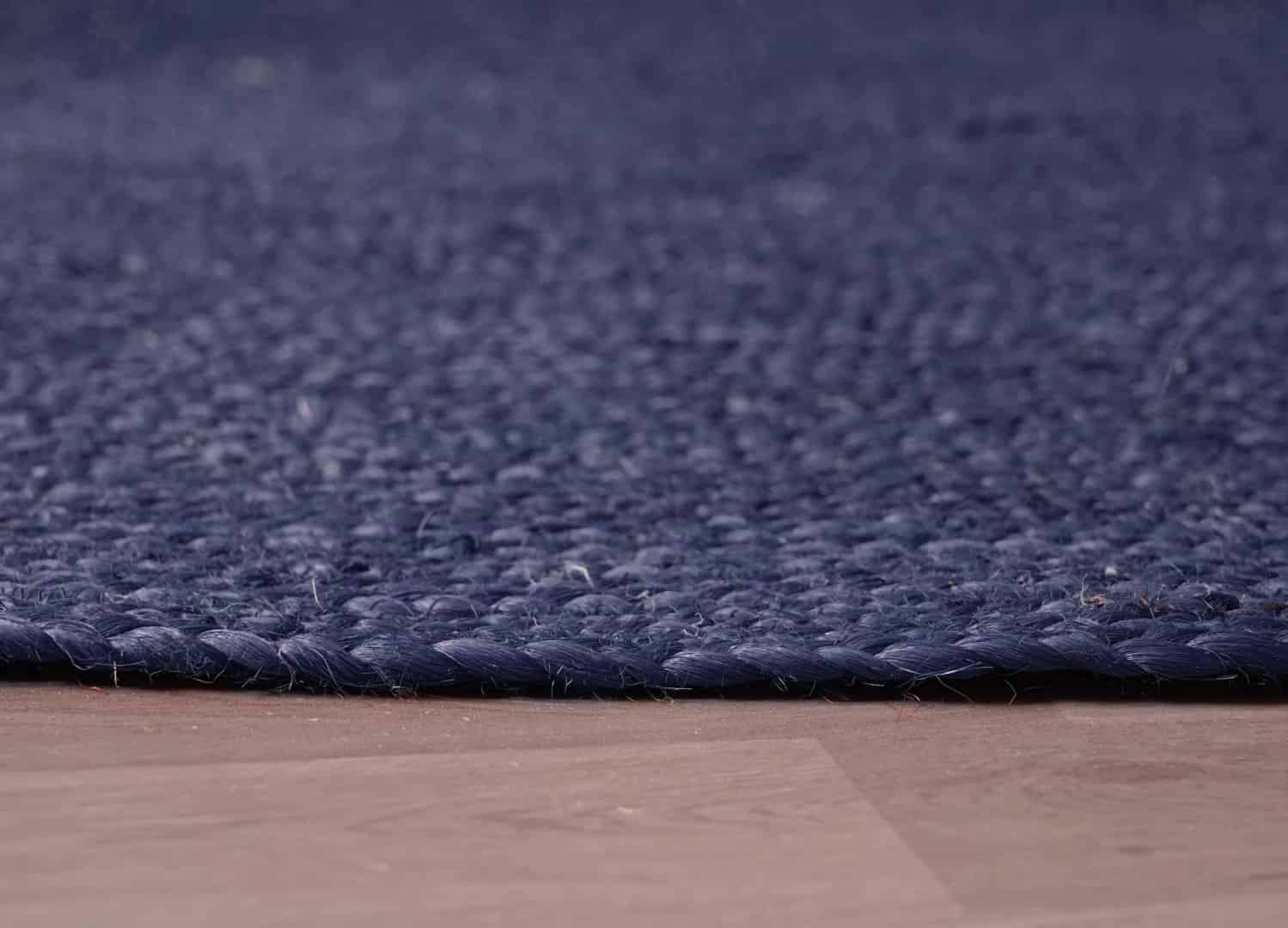 Hand Braided Eco Friendly Bohemian Custom Color Jute Round Rug - Image 6