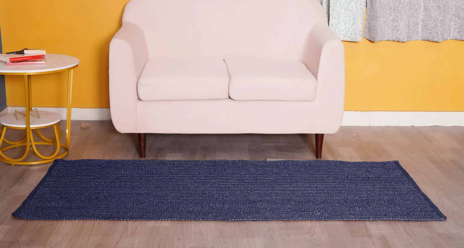 Traditional Design Hand Braided Solid Custom Color Boho Living Room Runner Rug - Image 3