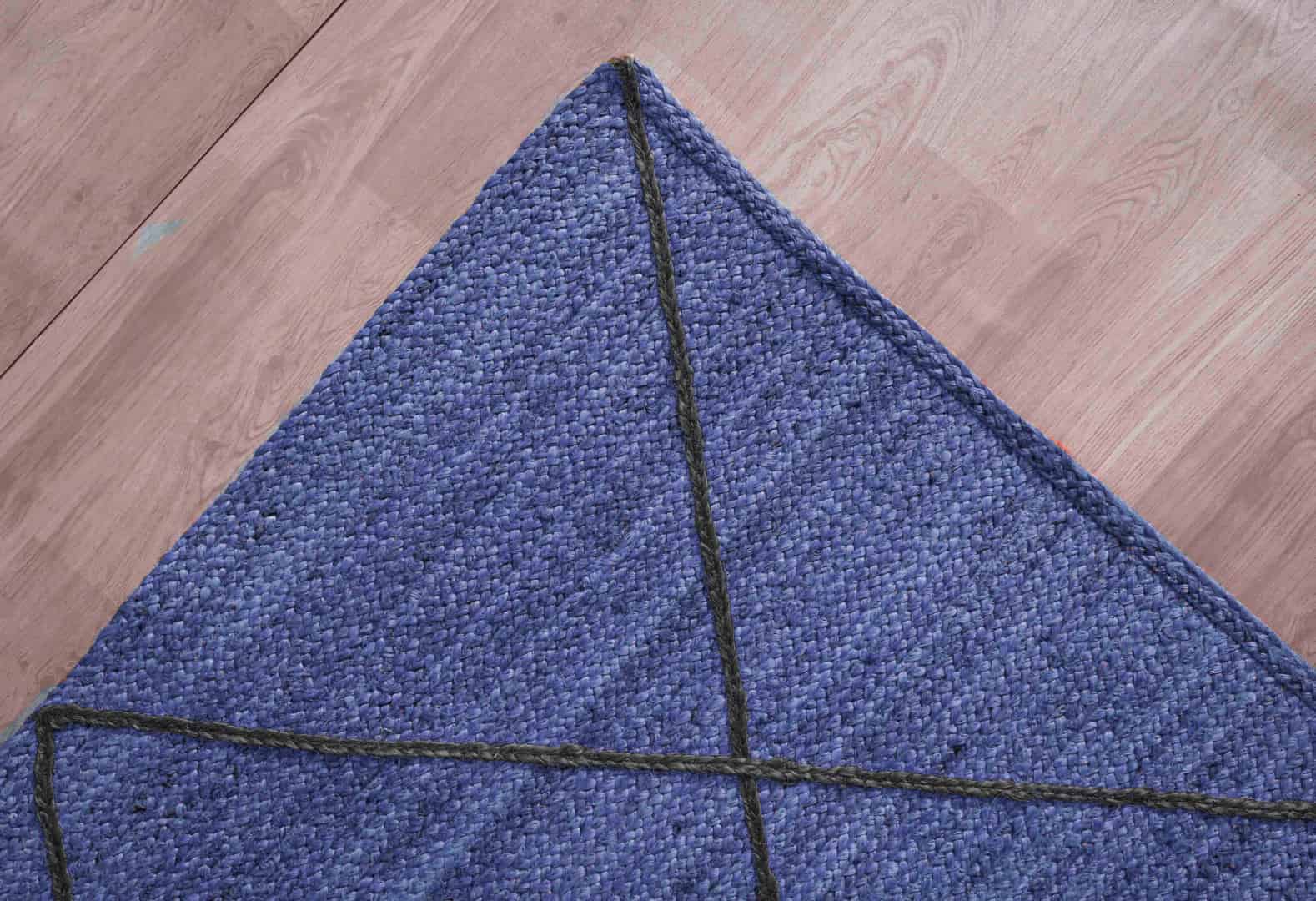 Indoor Outdoor Decor Handmade Custom Color Jute Braided Runner Rug with Diamond Design - Image 4