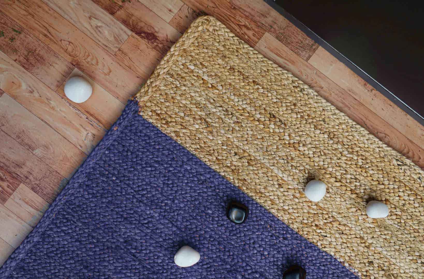 Beige Bordered Handmade Custom Color Jute Braided Rectangle Rug - Image 6