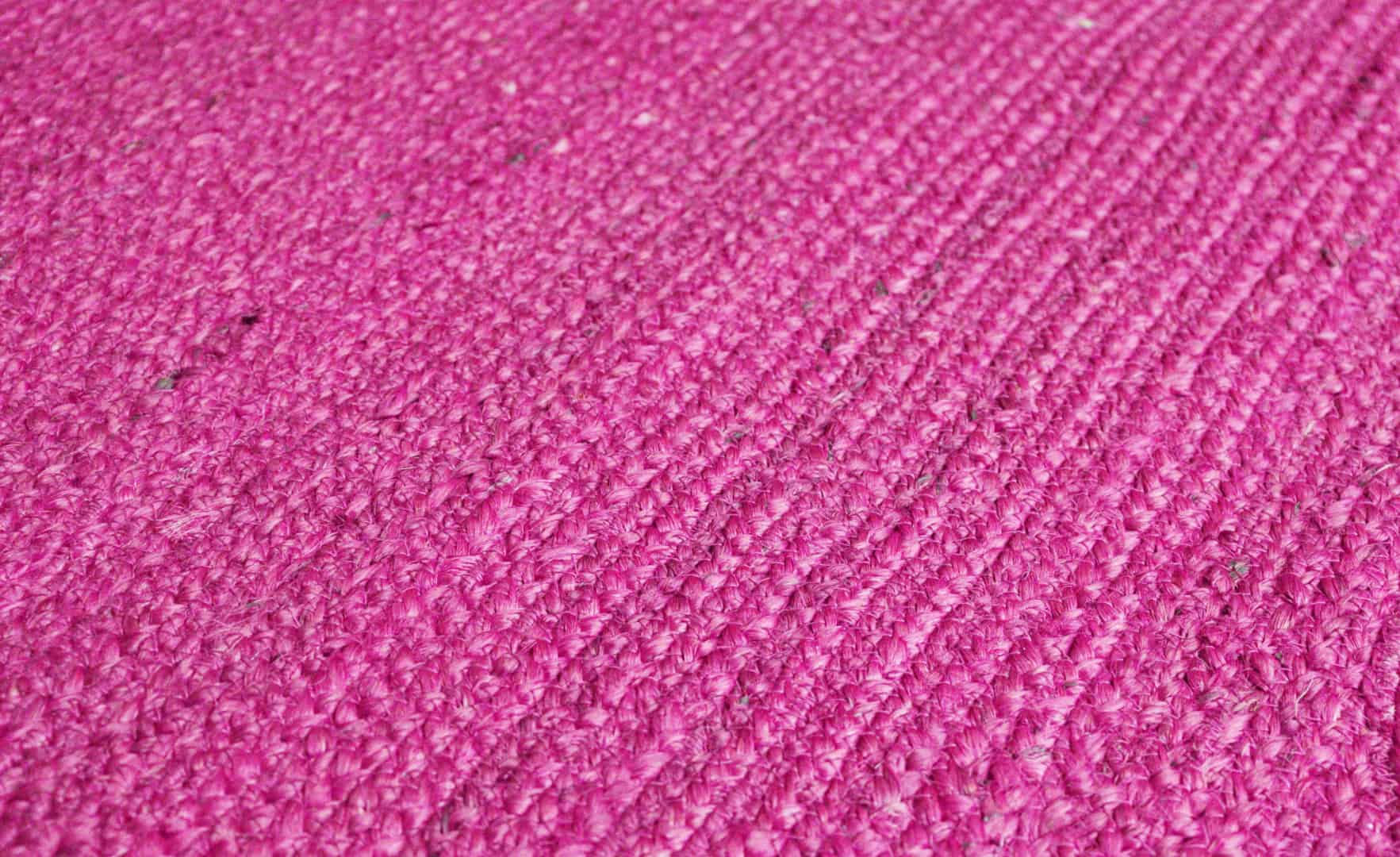 Custom Color Handmade Jute Braided Rectangle Scalloped Rug - Image 7