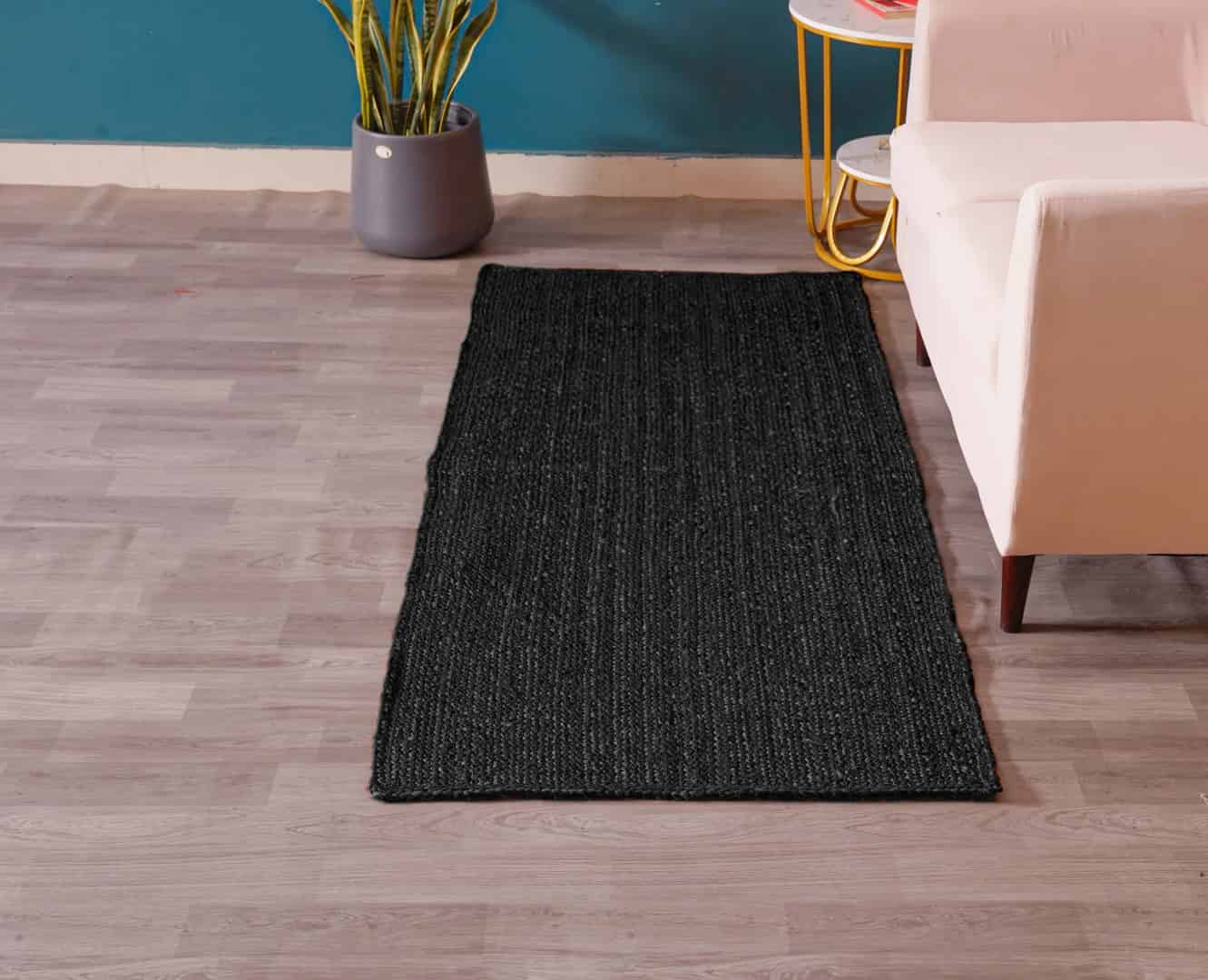 Hallway Entryway Bohemian Handmade Custom Color Jute Braided Runner Rug - Image 2