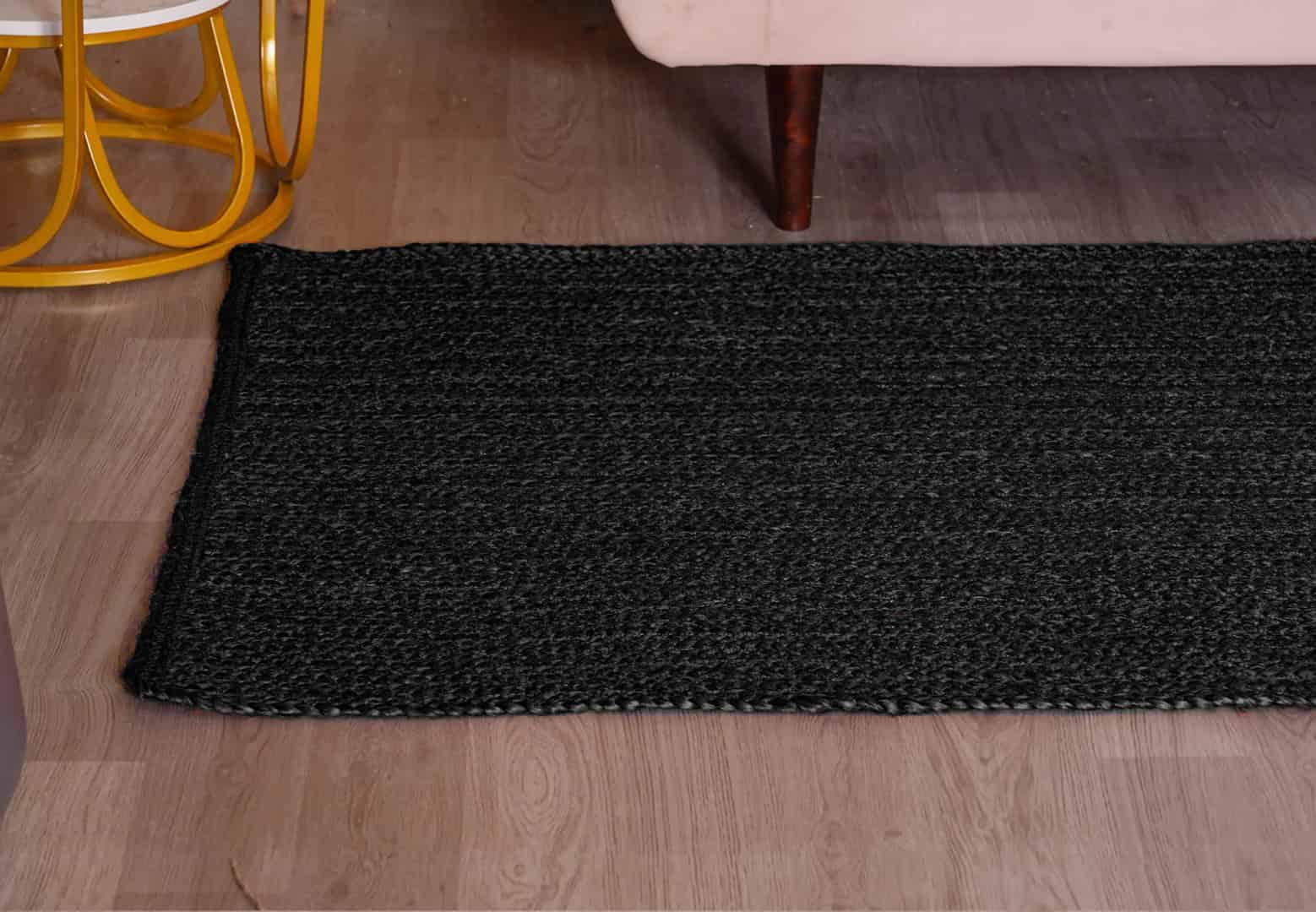 Hallway Entryway Bohemian Handmade Custom Color Jute Braided Runner Rug - Image 4