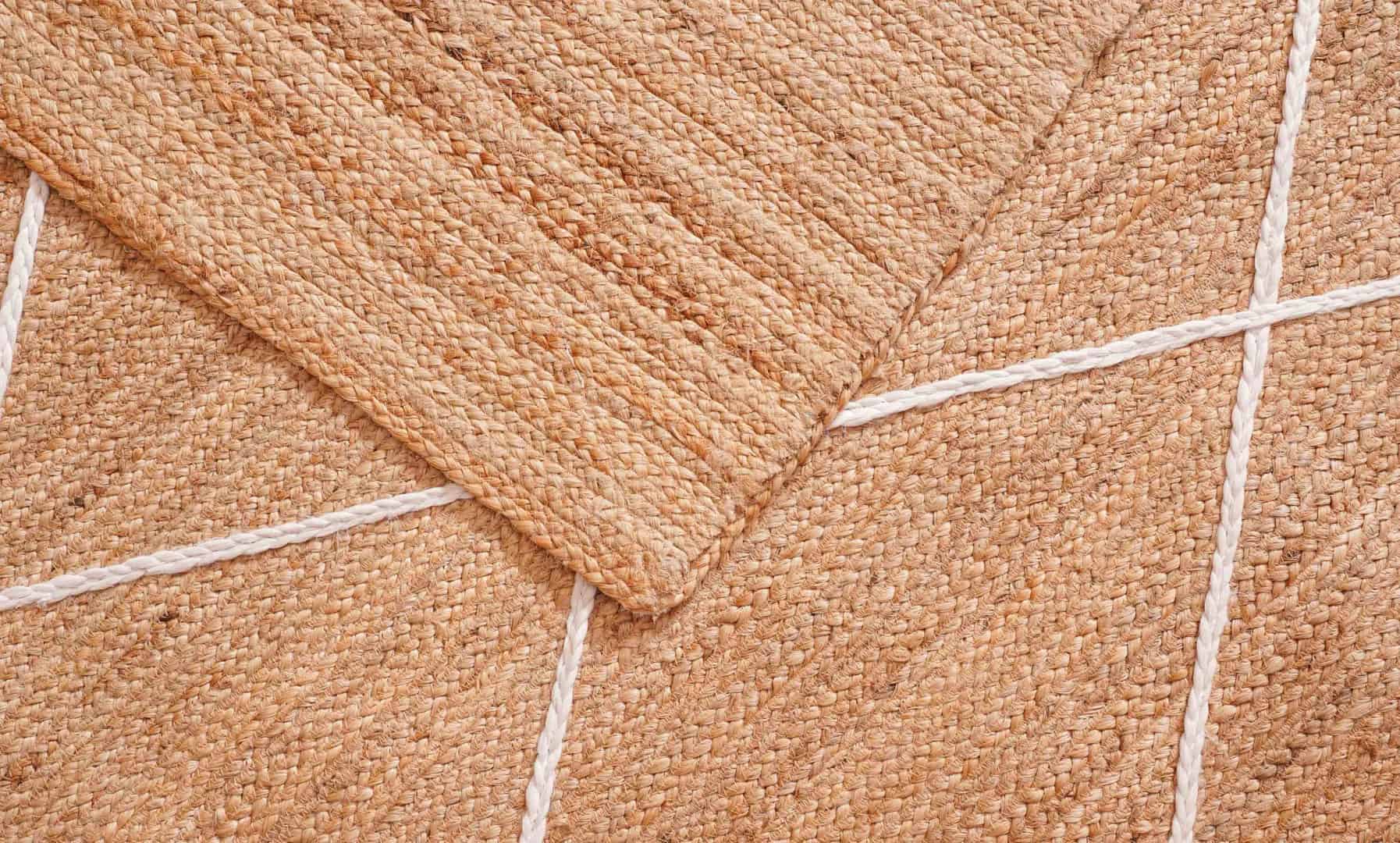 Custom Size Handmade Beige with White Diamond Jute Braided Porch Area Rectangle Rug - Image 8