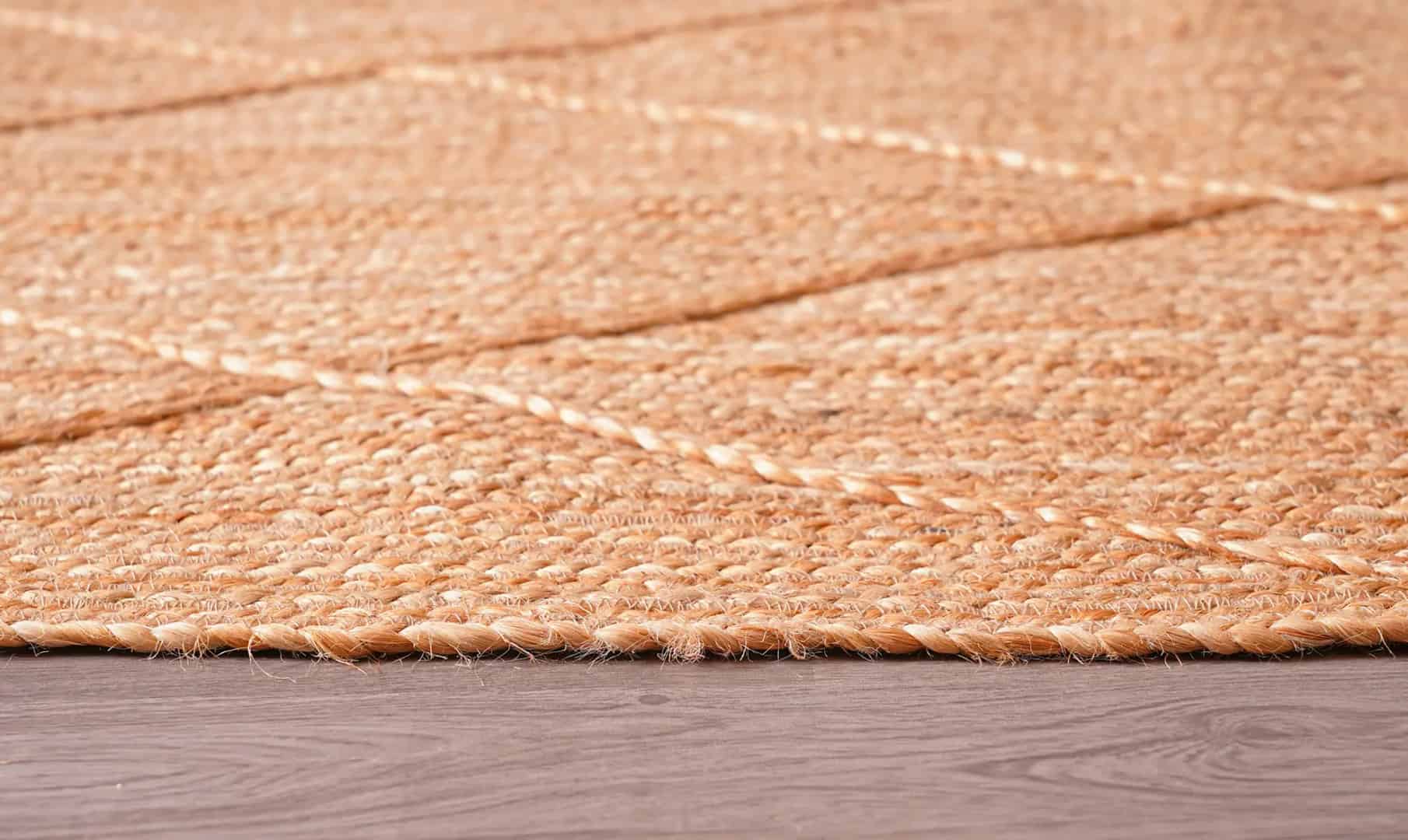 Hand Braided Natural Jute Area Rug with Diamond Home Decor Oushak Rugs - Image 11