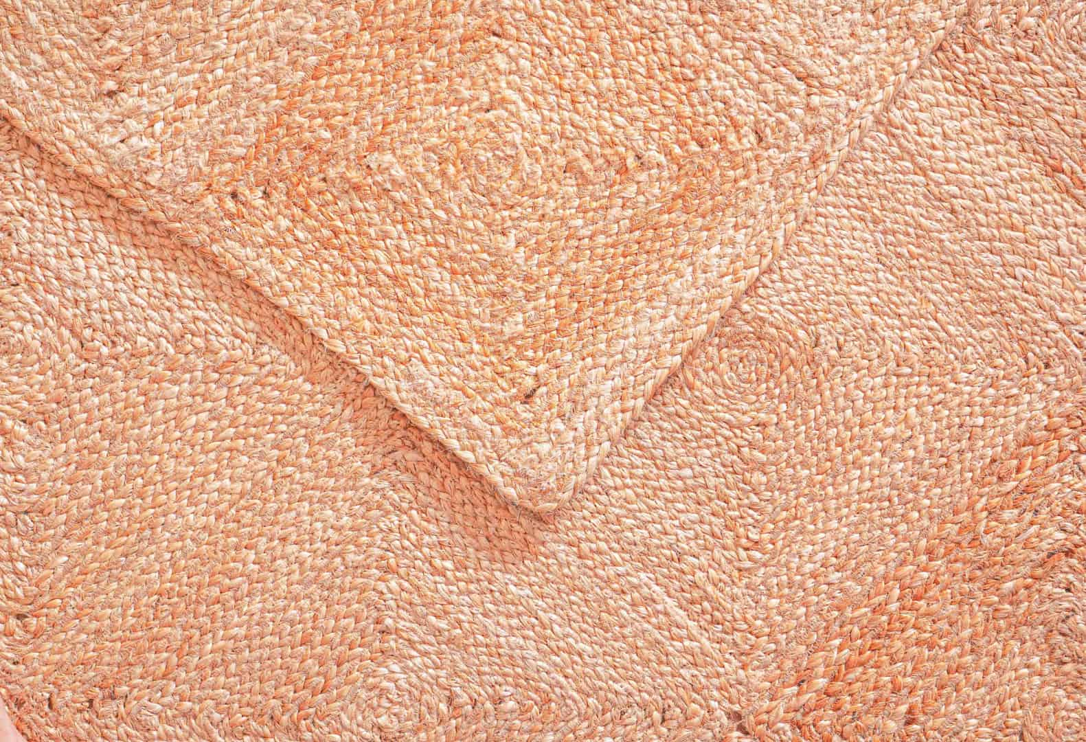 Beige with Box Design Custom Size Handmade Jute Braided Large Area Rectangle Rug - Image 6