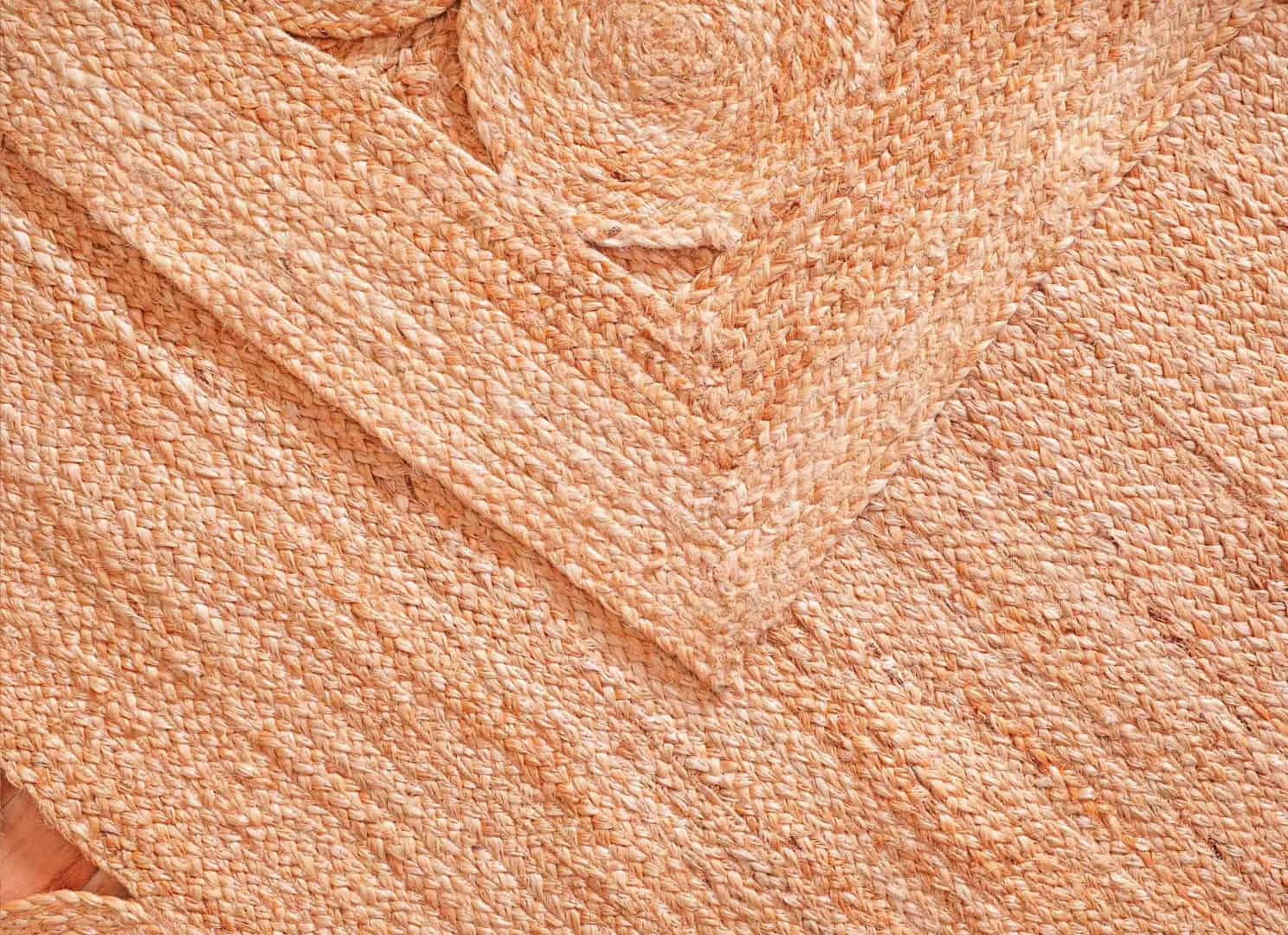 Indian Handmade Scalloped Natural Jute Braided Rectangle Rug Yoga Mat Bohemian Doormat - Image 6