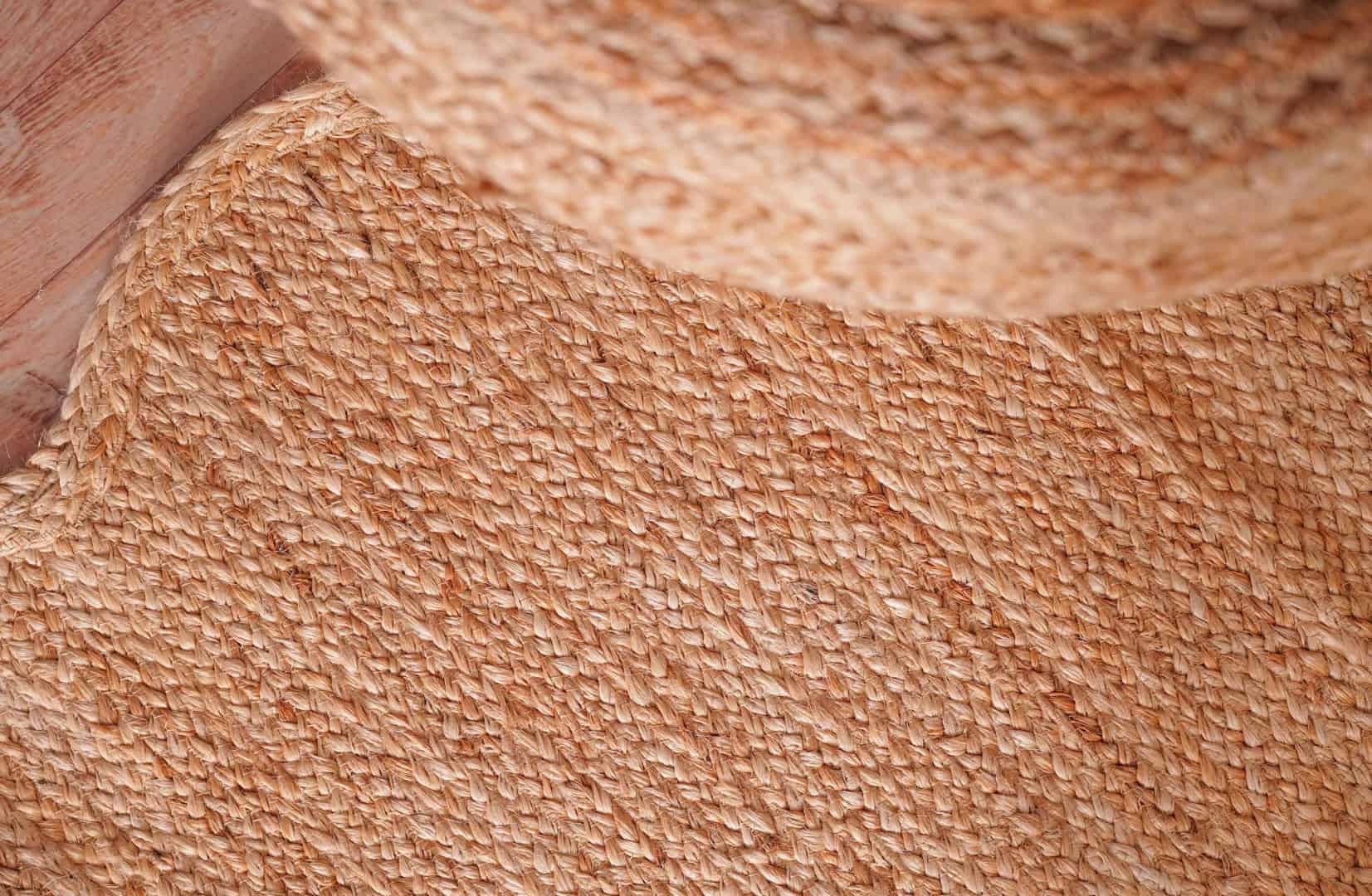 Custom Size Turkish Boho Handmade Solid Natural Jute Braided Scalloped Rectangle Rug - Image 8