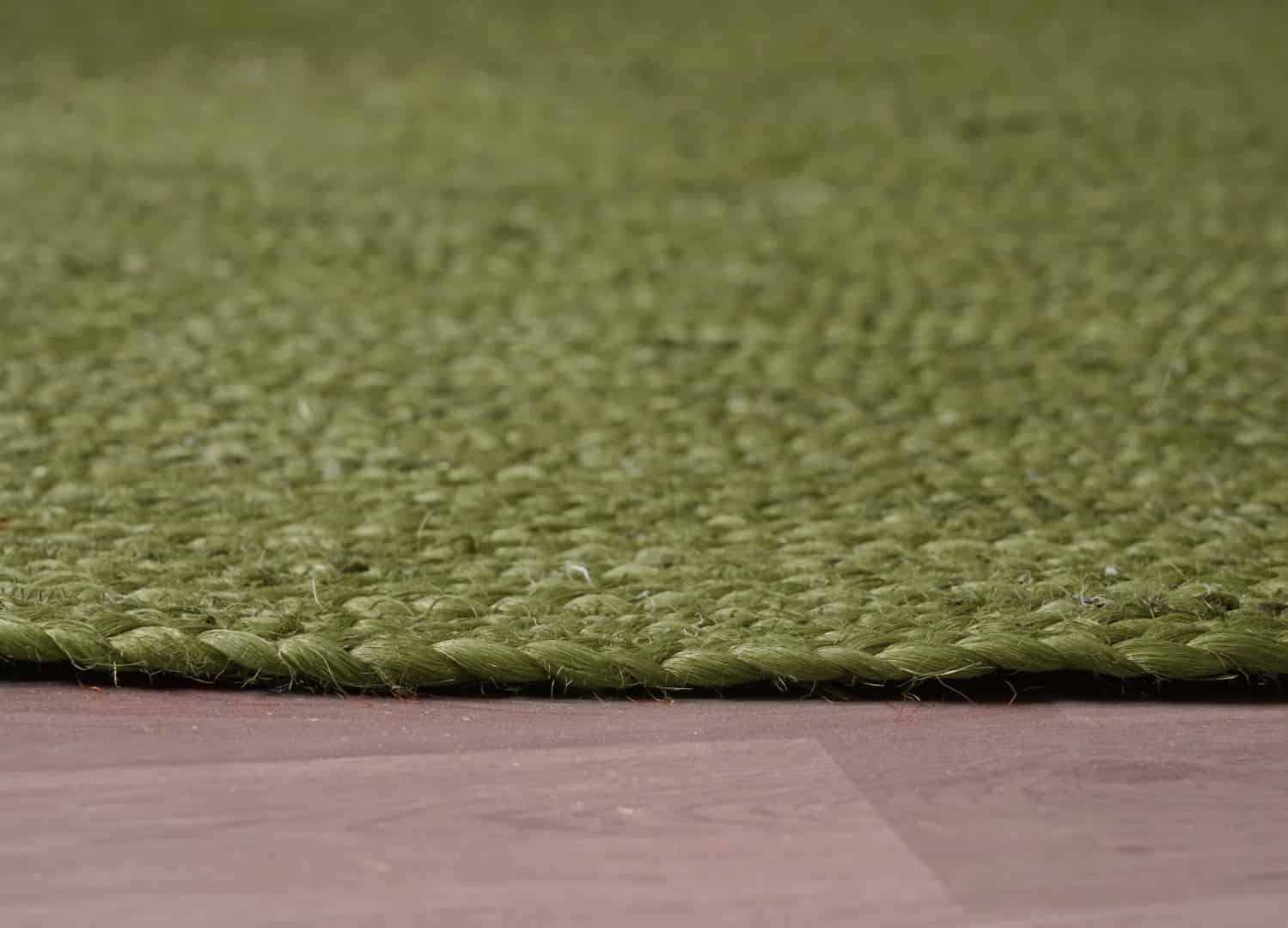 Indian Hand Braided Solid Color Round Jute Rug Home Decor Area Rugs - Image 6