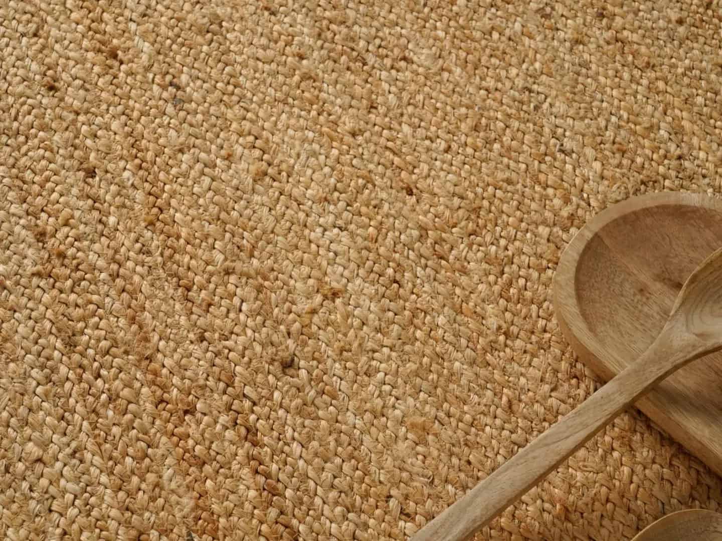 Traditional Hand Braided Rectangle Jute Rug Beige With Customize Color Border  - Image 8