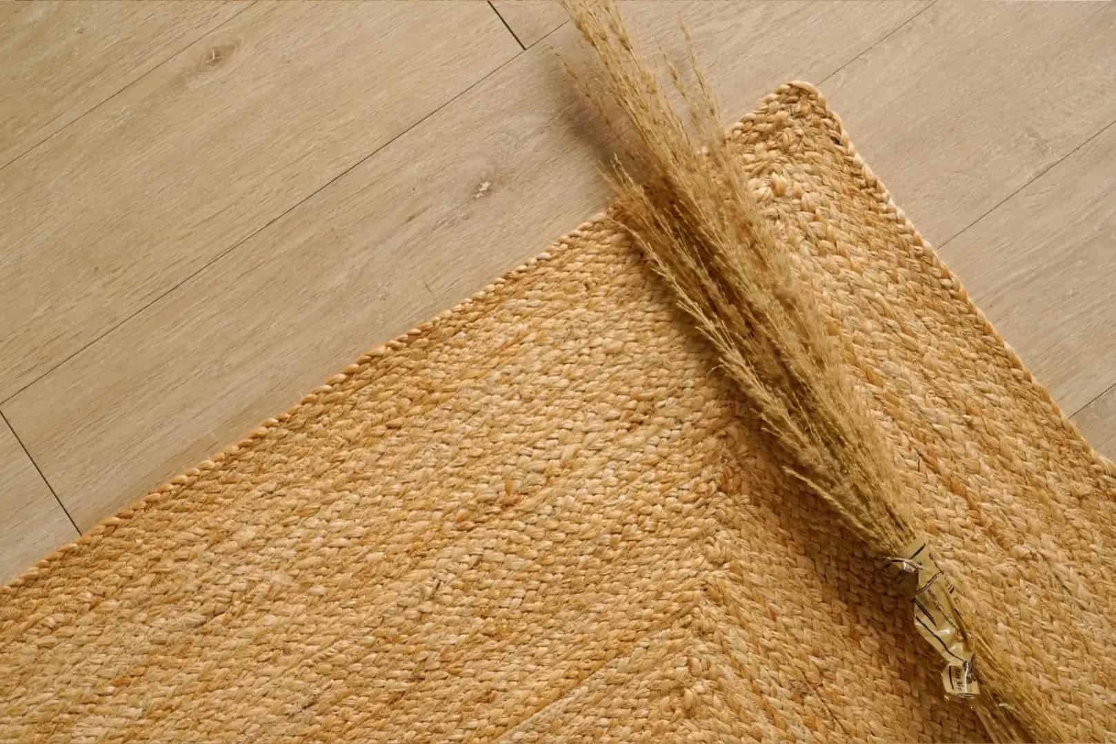 Indian Village Hand Braided Natural Bohemian Rectangle Jute Rug - Image 6
